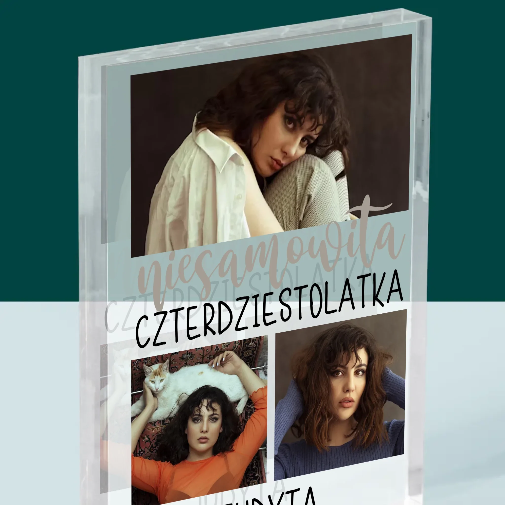 Fotokolaż: Niesamowita Czterdziestolatka - Blok Akrylowy - Image 2