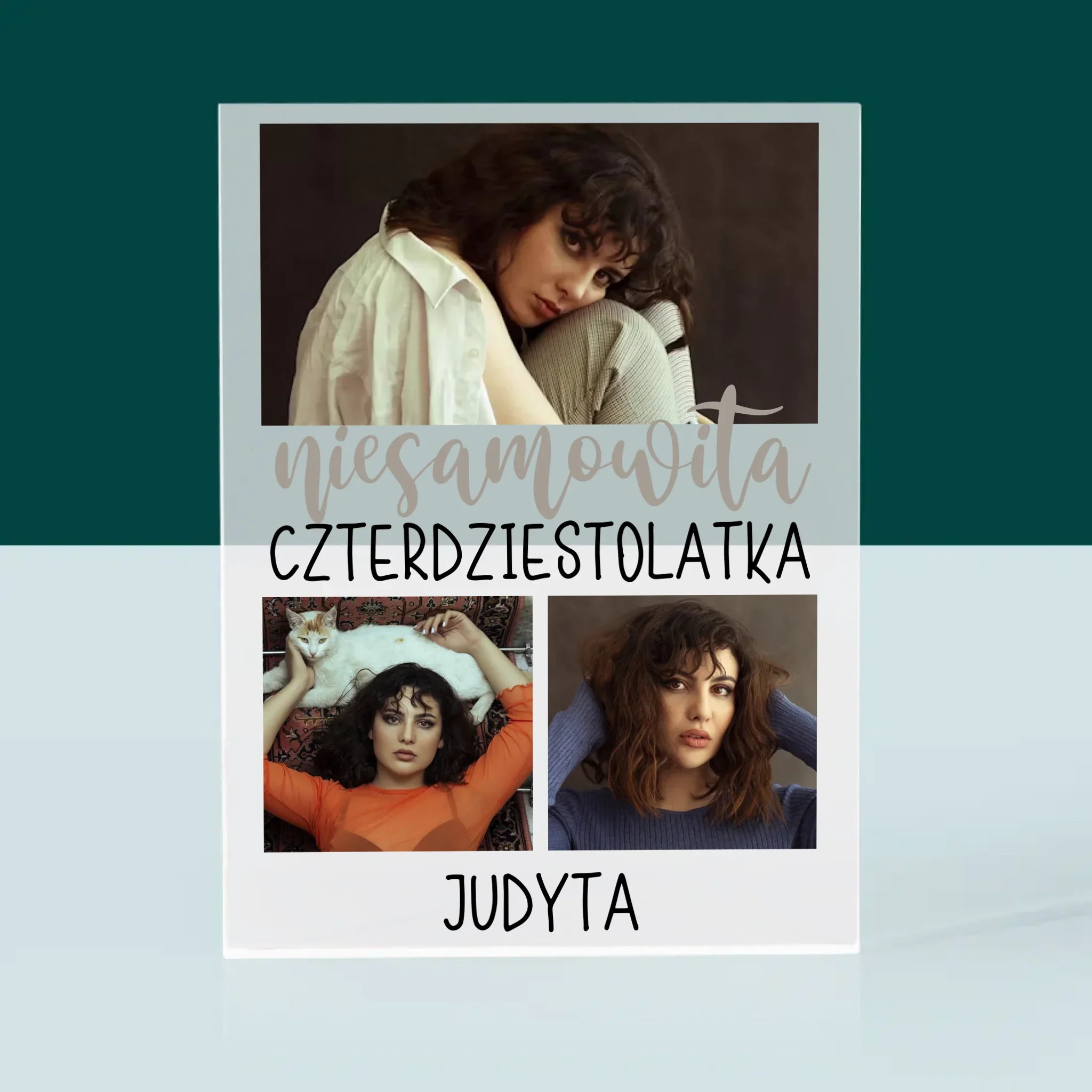 Fotokolaż: Niesamowita Czterdziestolatka - Blok Akrylowy - Image 3