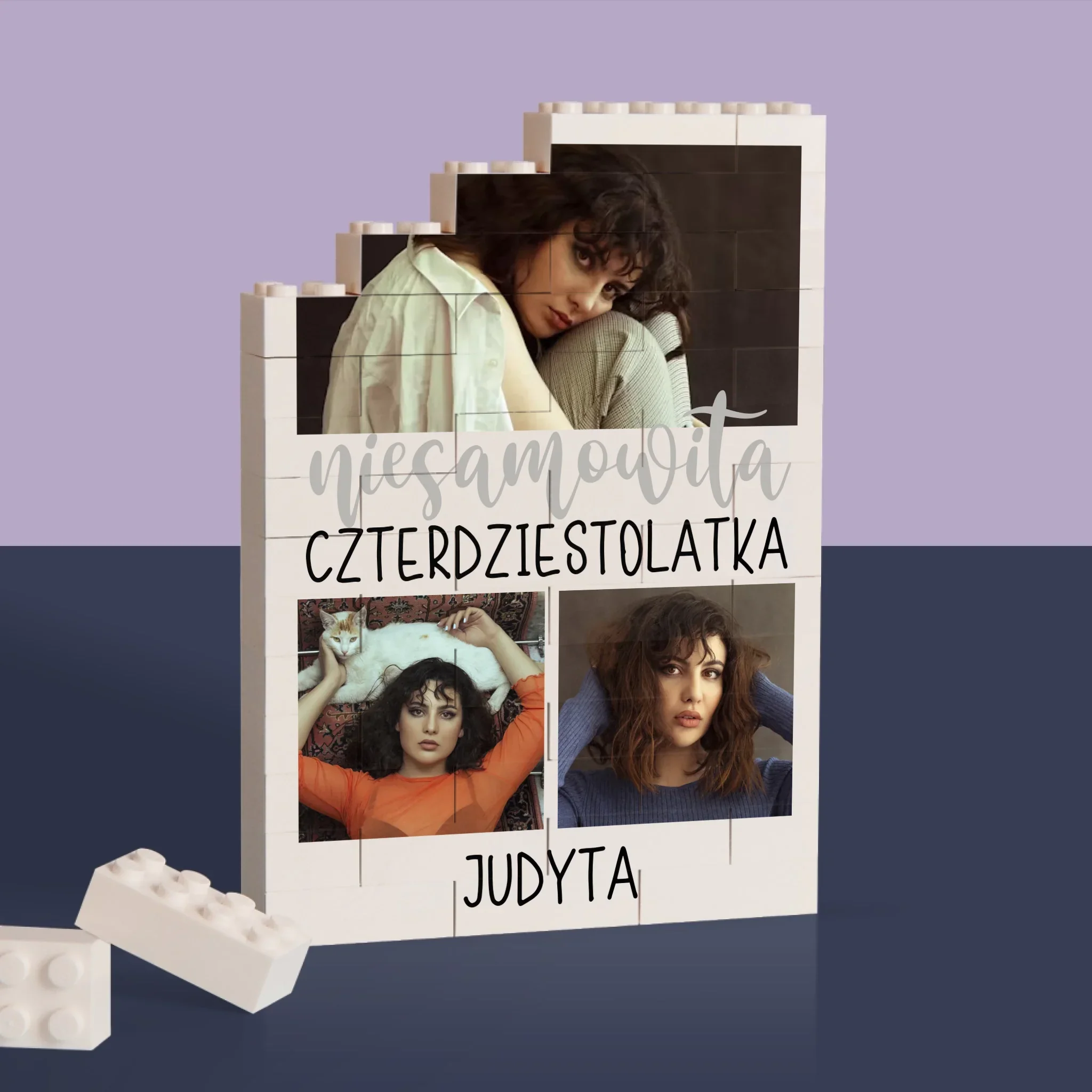 Fotokolaż: Niesamowita Czterdziestolatka - Klocki LEGO z Nadrukiem - Image 2
