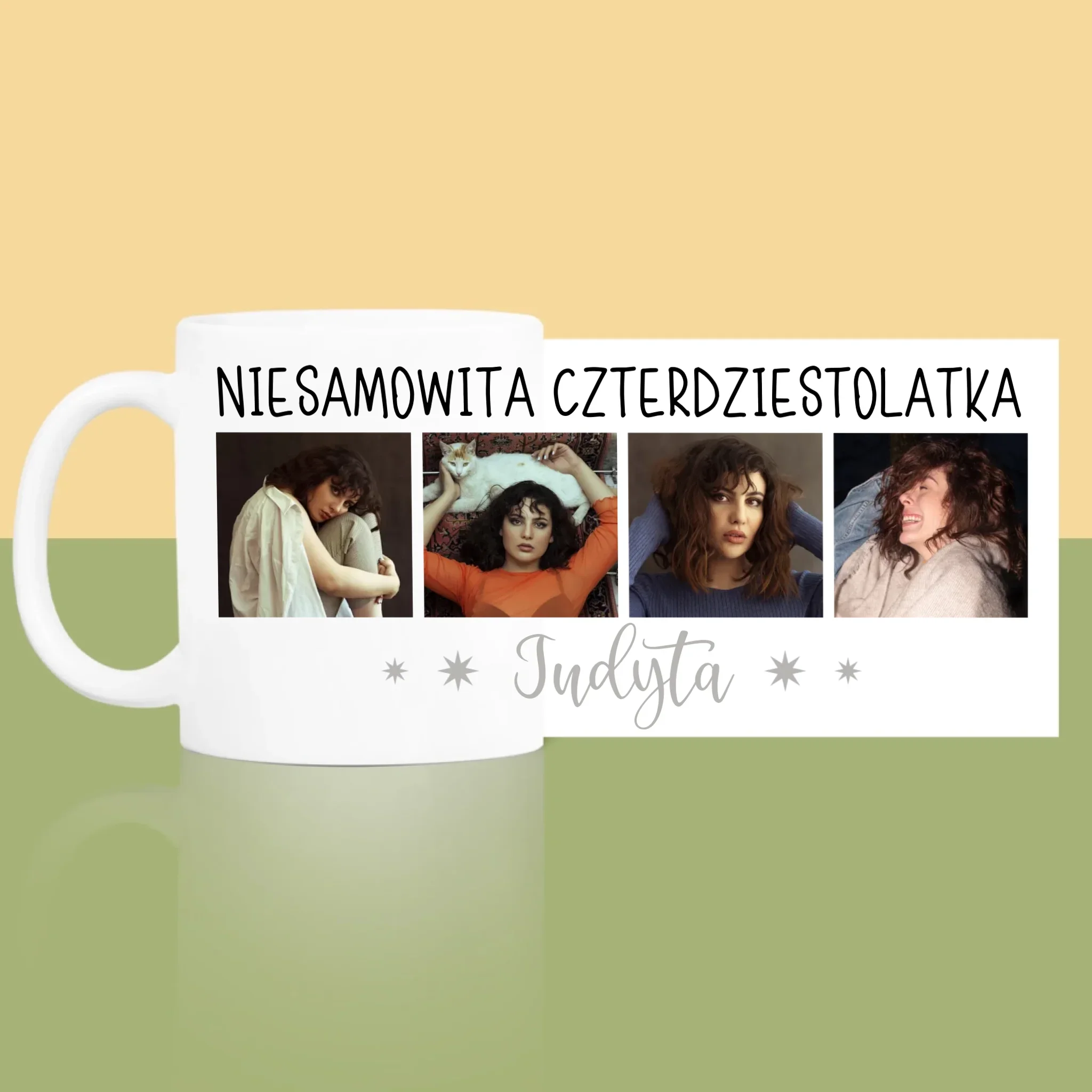 Fotokolaż: Niesamowita Czterdziestolatka - Kubek z Nadrukiem - Image 4