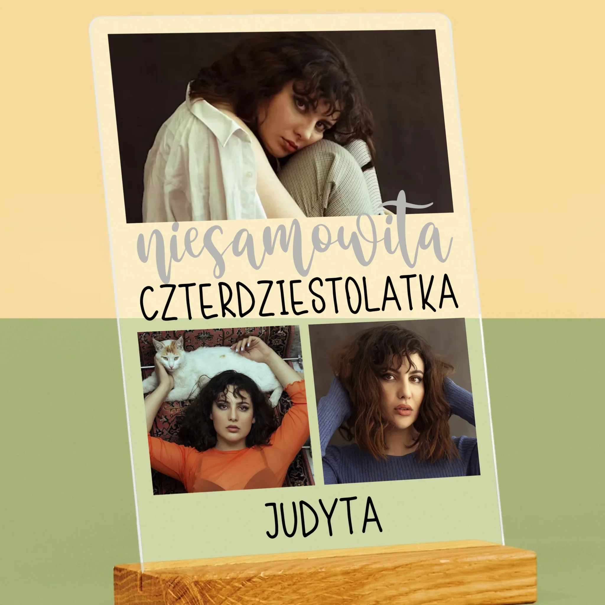 Fotokolaż: Niesamowita Czterdziestolatka - Wydruk Na Szkle Akrylowym - Image 2