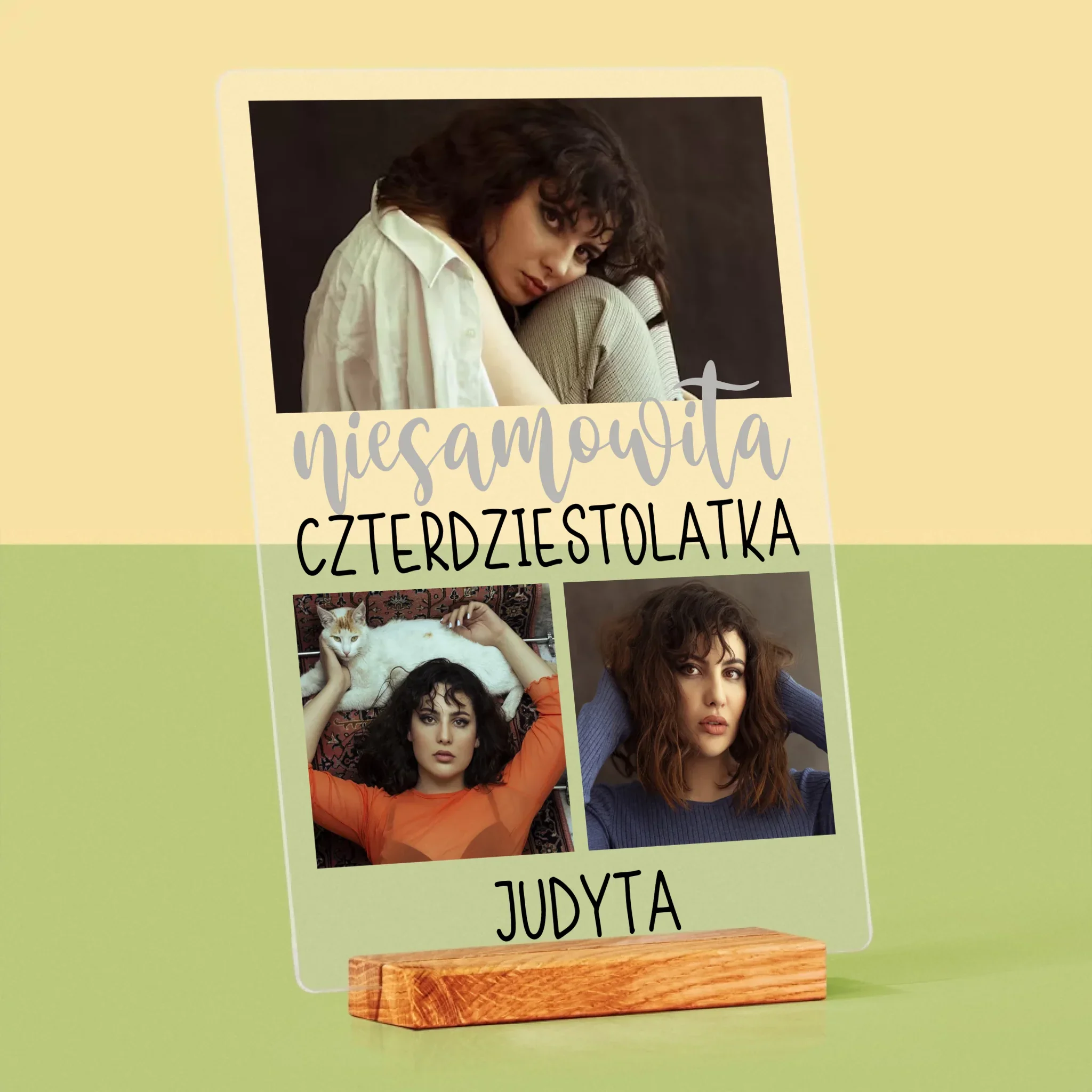 Fotokolaż: Niesamowita Czterdziestolatka - Wydruk Na Szkle Akrylowym - Image 4