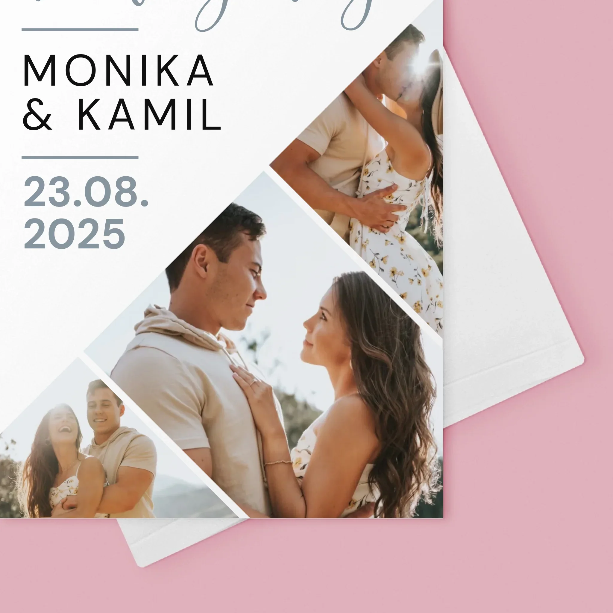 Fotokolaż: Nowożeńcy - Kartka z Życzeniami - Image 4