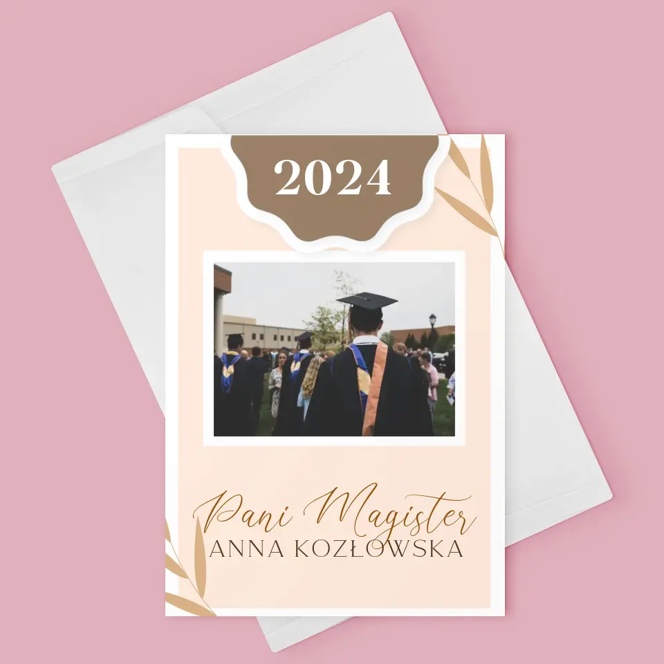 Fotokolaż: Pani Magister - Kartka z Życzeniami - Image 3