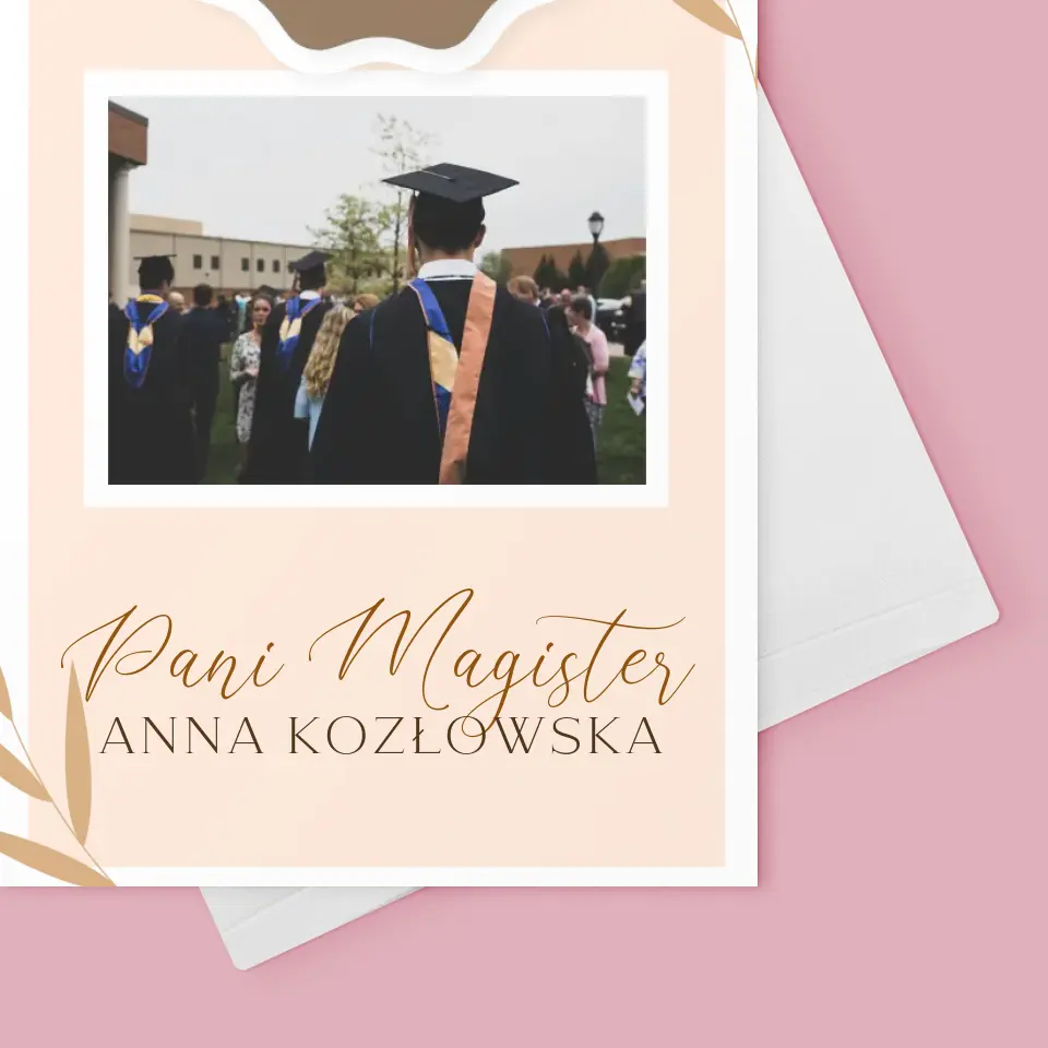 Fotokolaż: Pani Magister - Kartka z Życzeniami - Image 4