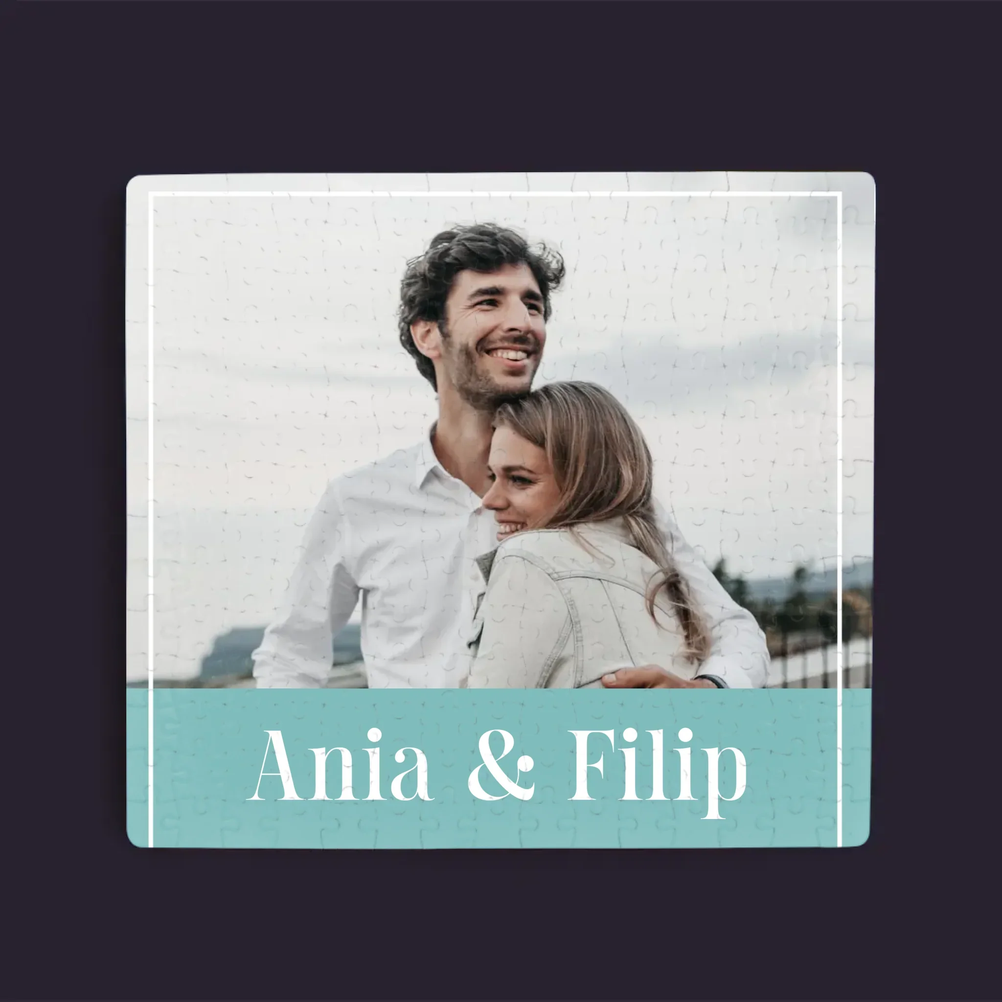 Fotokolaż: Para Imiona - Personalizowane Puzzle - Image 3