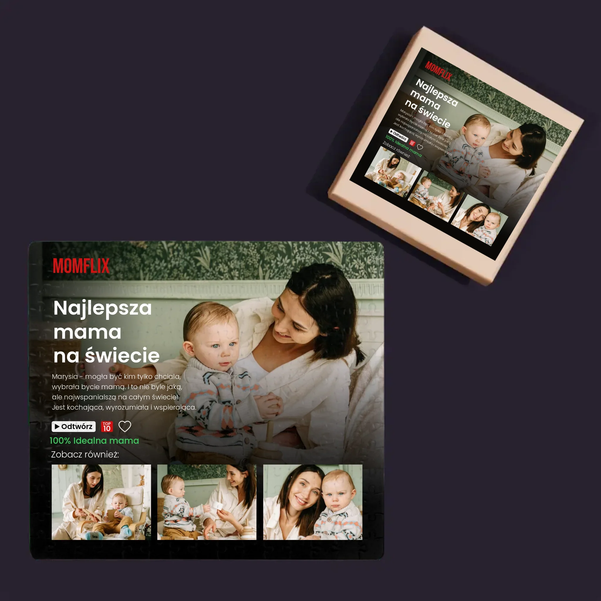 Fotokolaż: Personalizowany Plakat Netflix Dla Mamy - Personalizowane Puzzle - Image 4