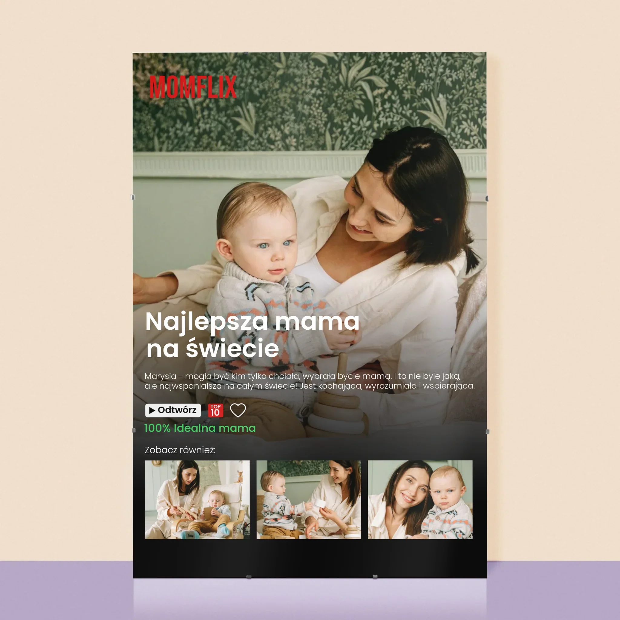 Fotokolaż: Personalizowany Plakat Netflix Dla Mamy - Personalizowany Plakat
