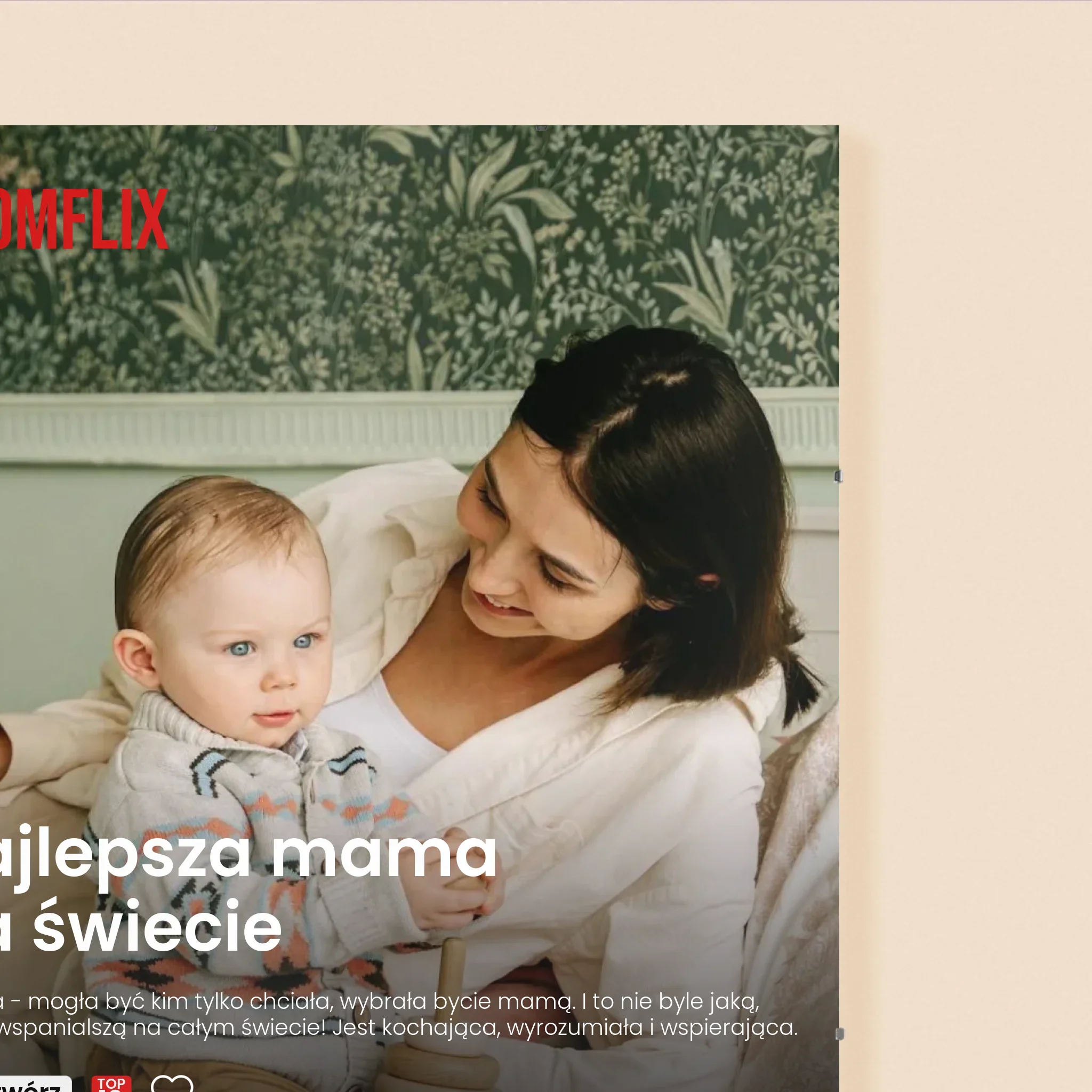 Fotokolaż: Personalizowany Plakat Netflix Dla Mamy - Personalizowany Plakat - Image 3