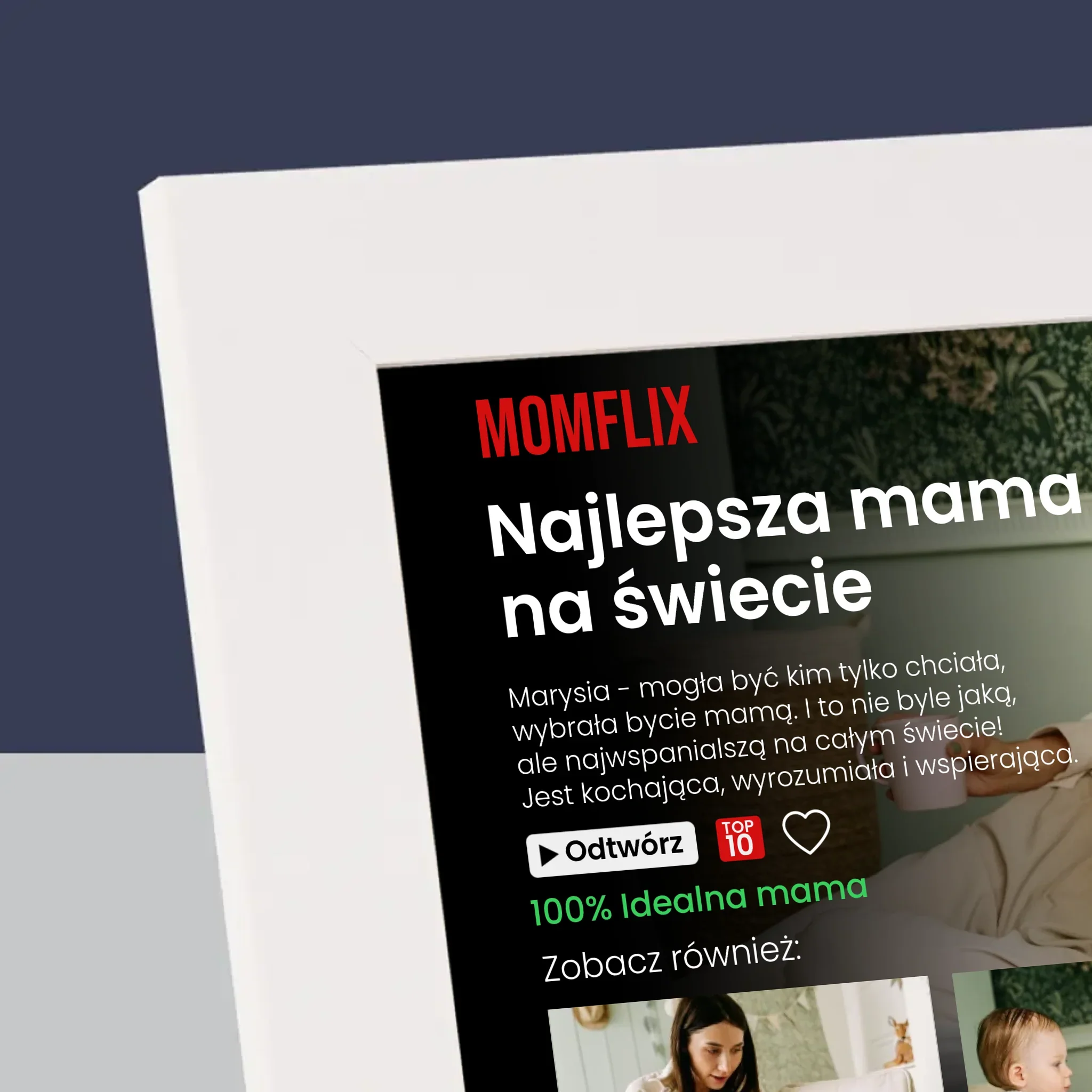 Fotokolaż: Personalizowany Plakat Netflix Dla Mamy - Ramka Na Zdjęcie - Image 4
