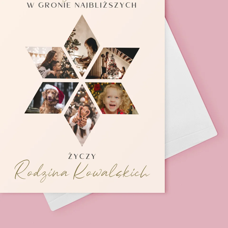 Fotokolaż: Pięknych Świąt Gwiazdka - Kartka Z Życzeniami - Image 4