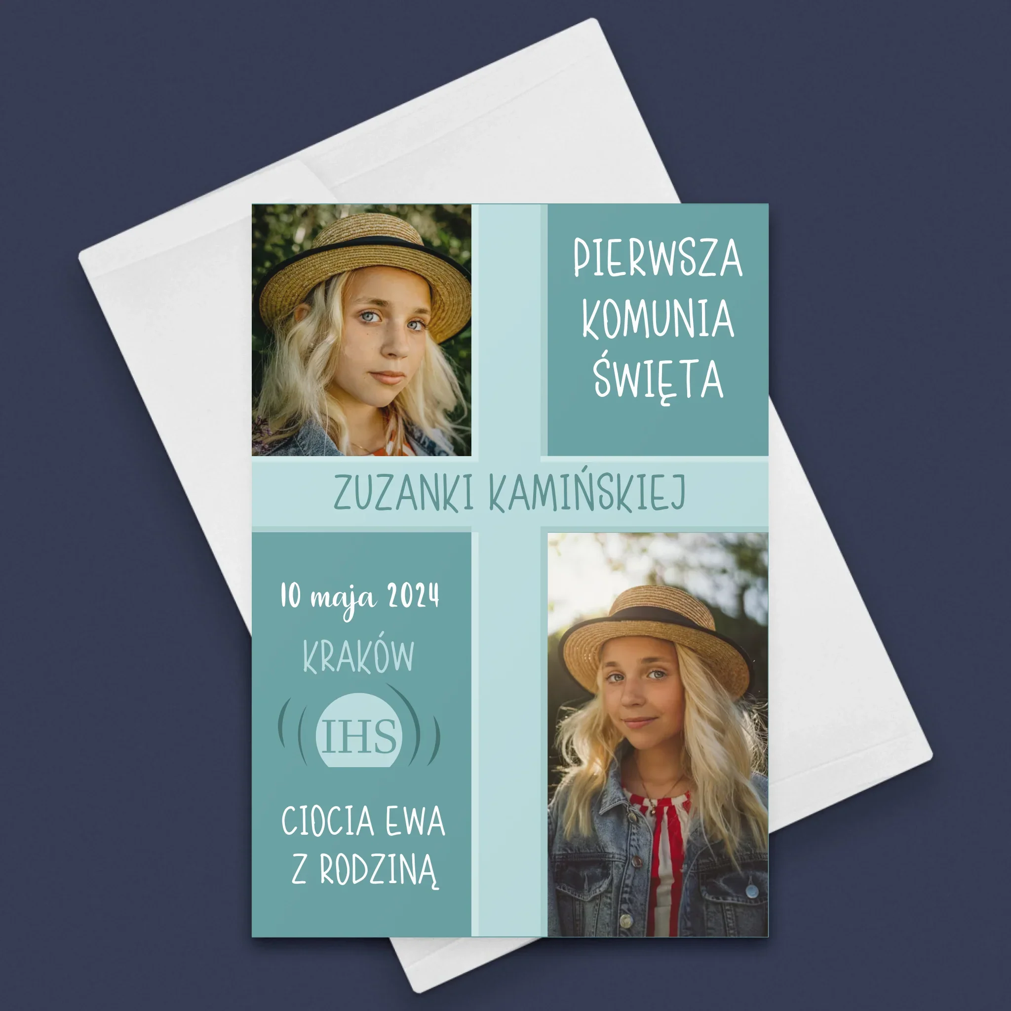 Fotokolaż: Pierwsza Komunia - Kartka z Życzeniami - Image 3