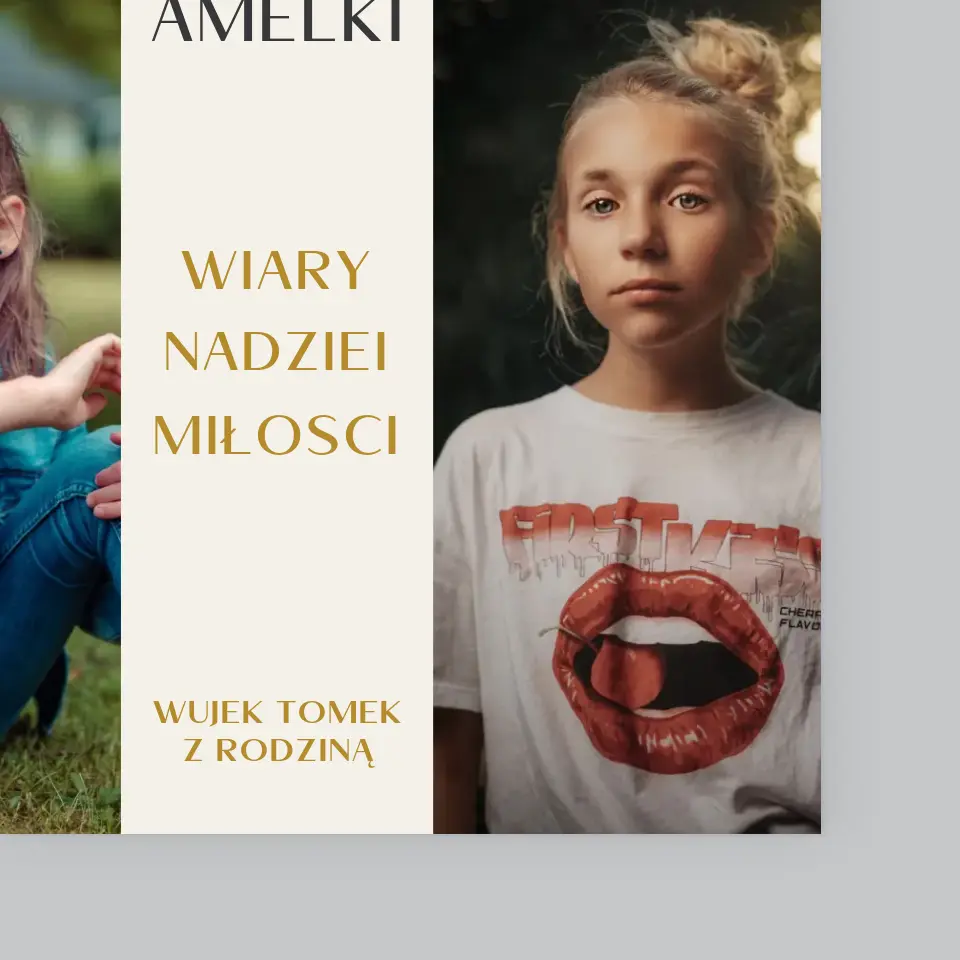 Fotokolaż: Pierwsza Komunia Krzyż - Wydruk Obramowany - Image 4
