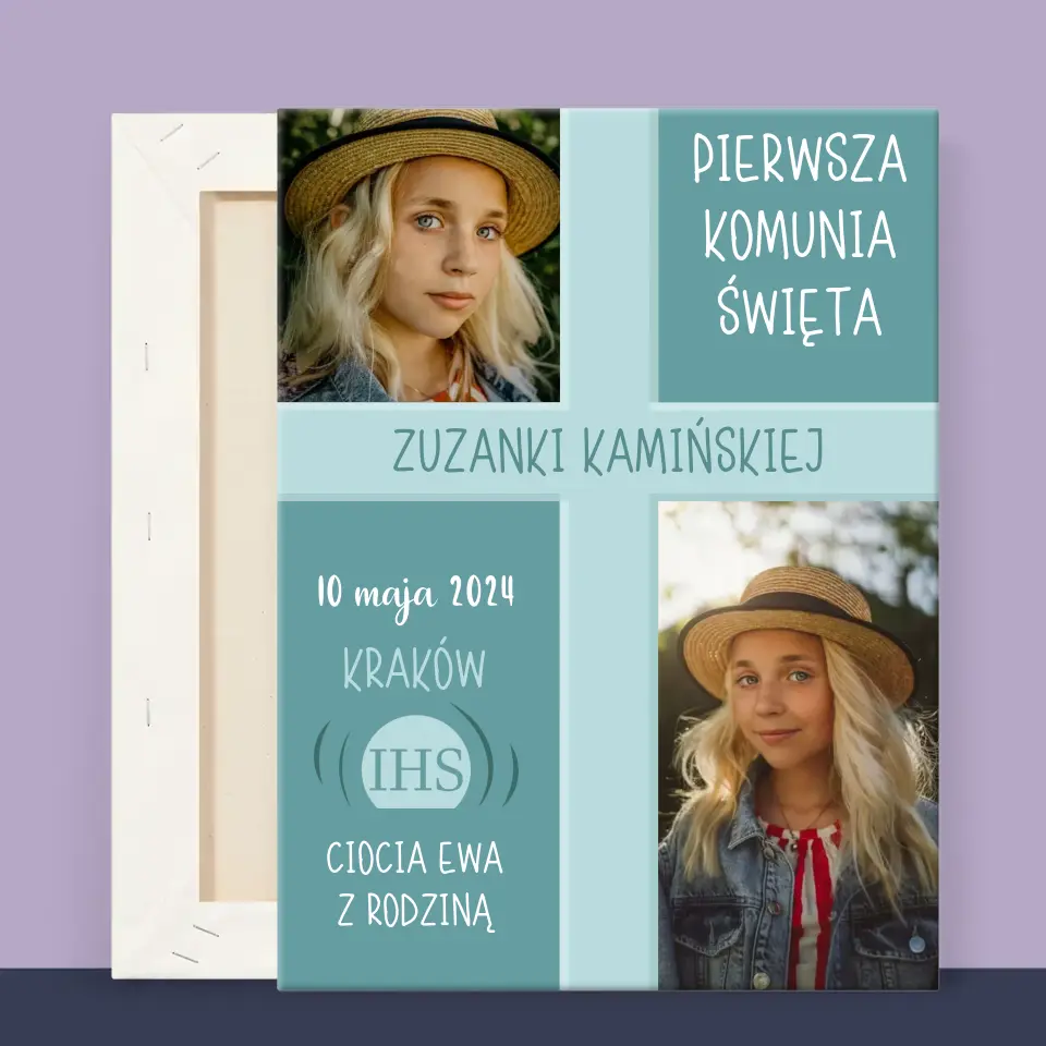 Fotokolaż: Pierwsza Komunia - Wydruk Obramowany - Image 11