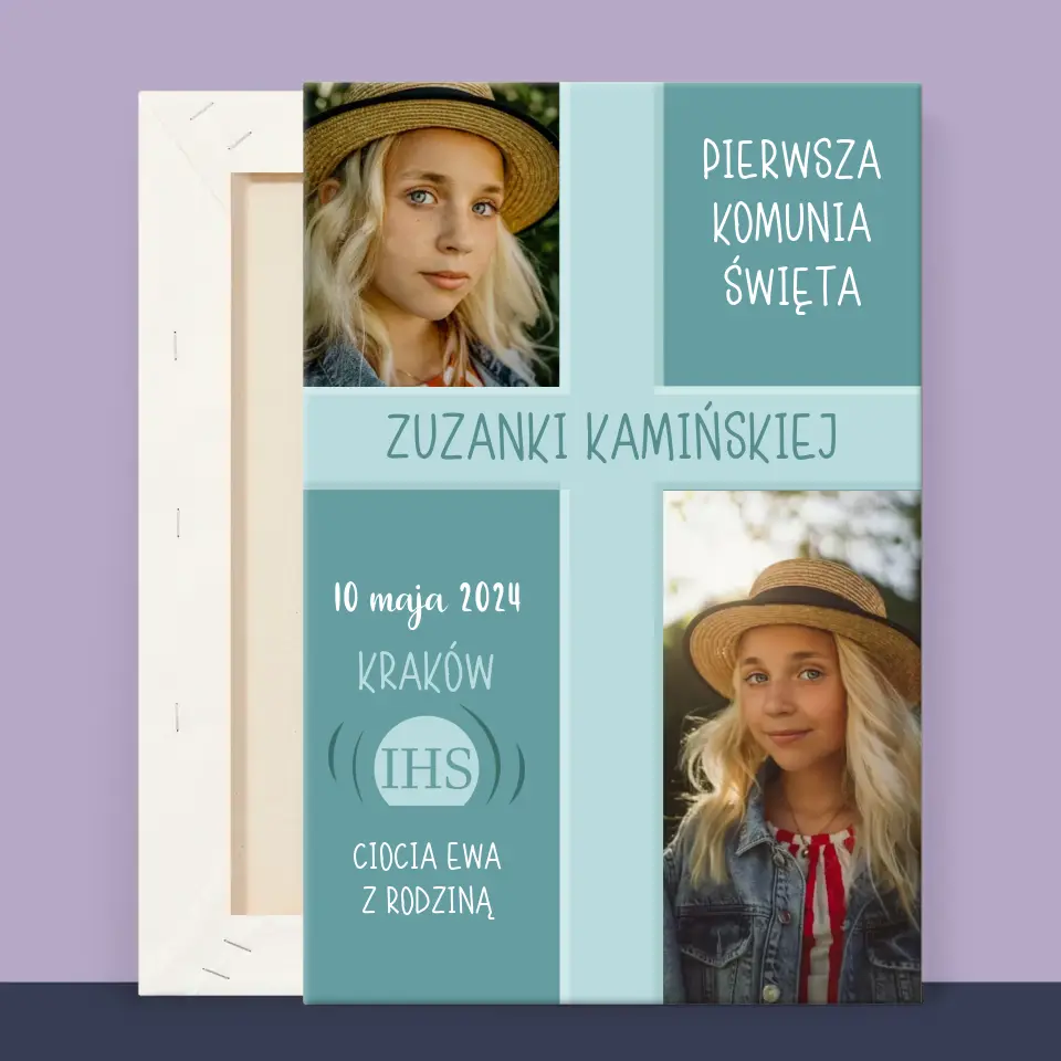 Fotokolaż: Pierwsza Komunia - Wydruk Obramowany - Image 12