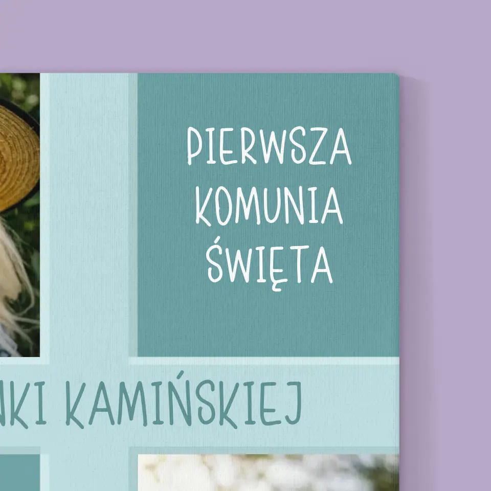 Fotokolaż: Pierwsza Komunia - Wydruk Obramowany - Image 14