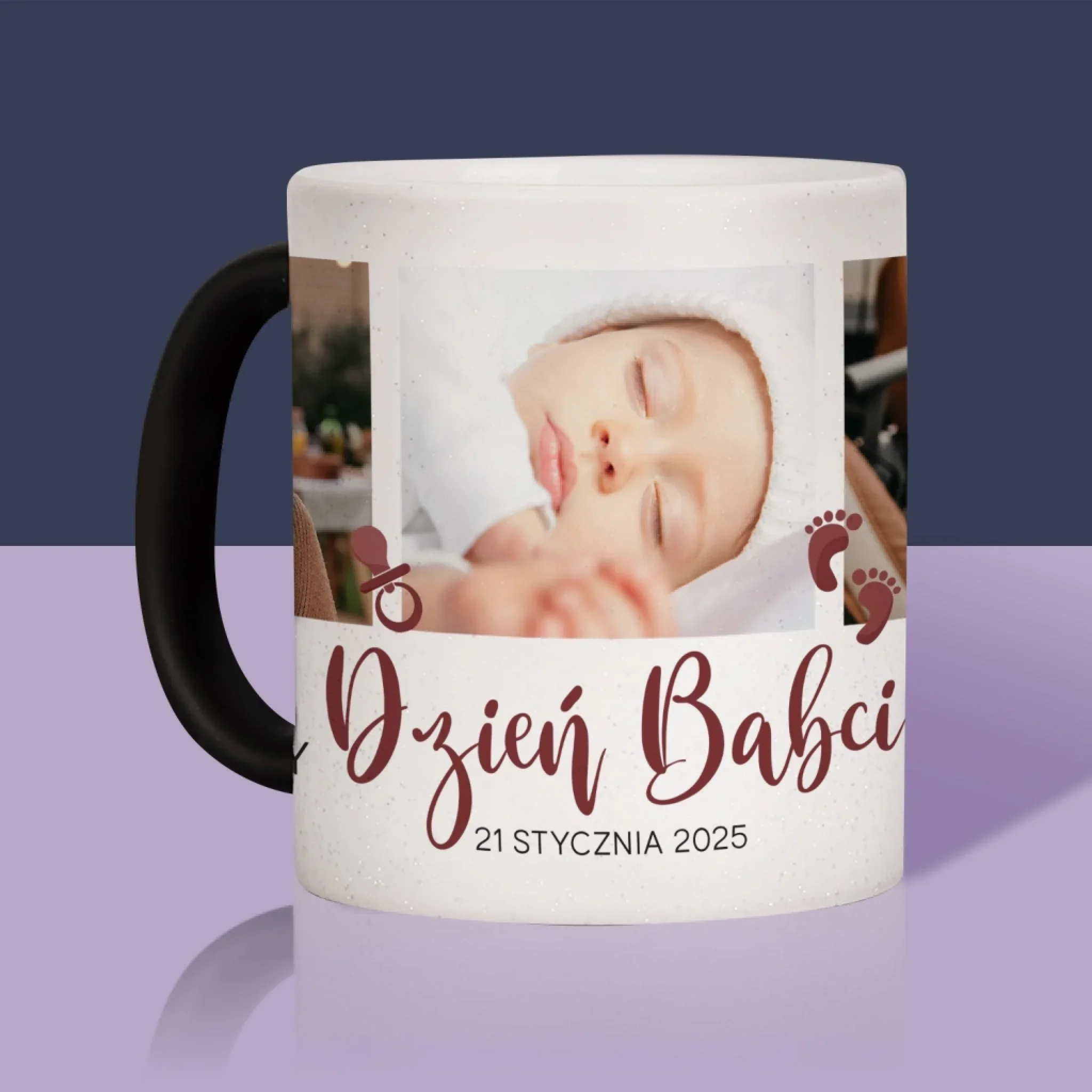 Fotokolaż: Pierwszy Dzień Babci - Kubek z Nadrukiem - Image 13