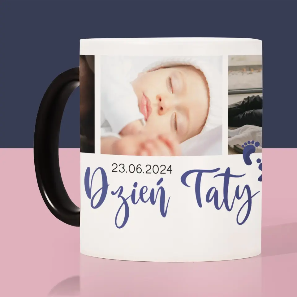 Fotokolaż: Pierwszy Dzień Taty - Kubek z Nadrukiem - Image 12