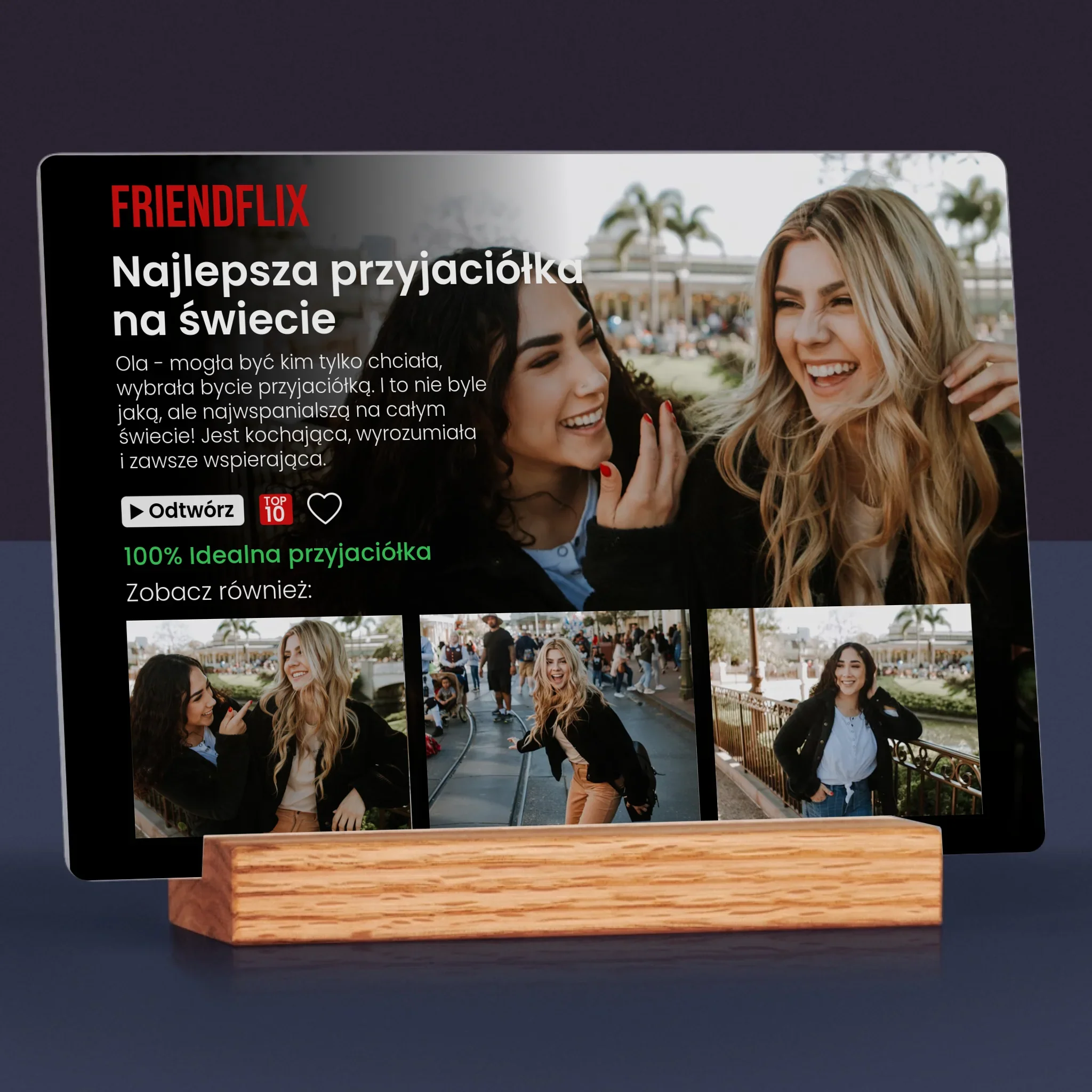 Fotokolaż: Plakat Netflix Dla Przyjaciółki - Wydruk Na Szkle Akrylowym - Image 2