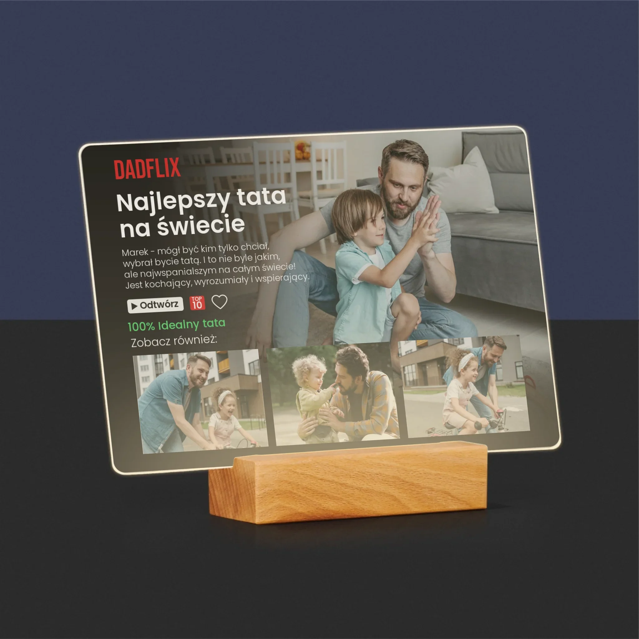 Fotokolaż: Plakat Netflix Dla Taty - Wydruk Na Szkle Akrylowym - Image 8