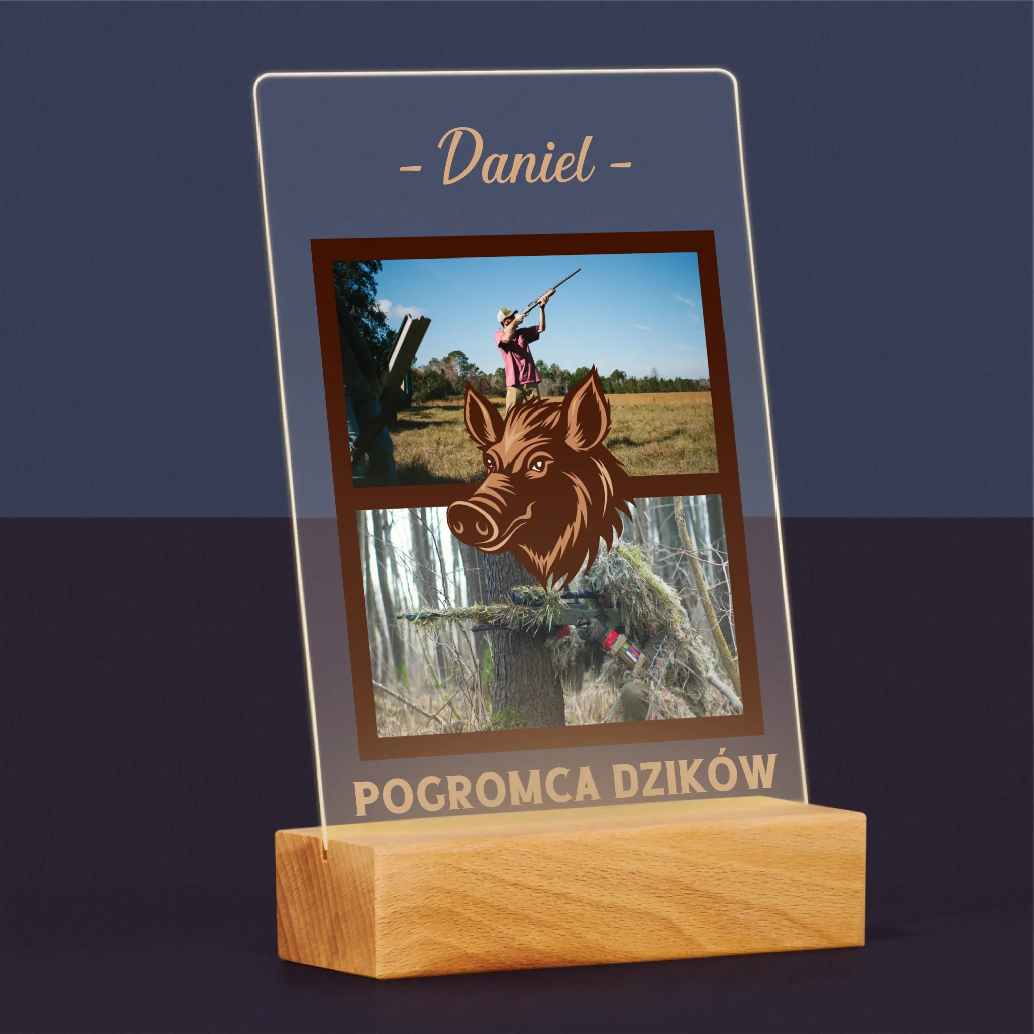 Fotokolaż: Pogromca Dzików - Wydruk Na Szkle Akrylowym - Image 5