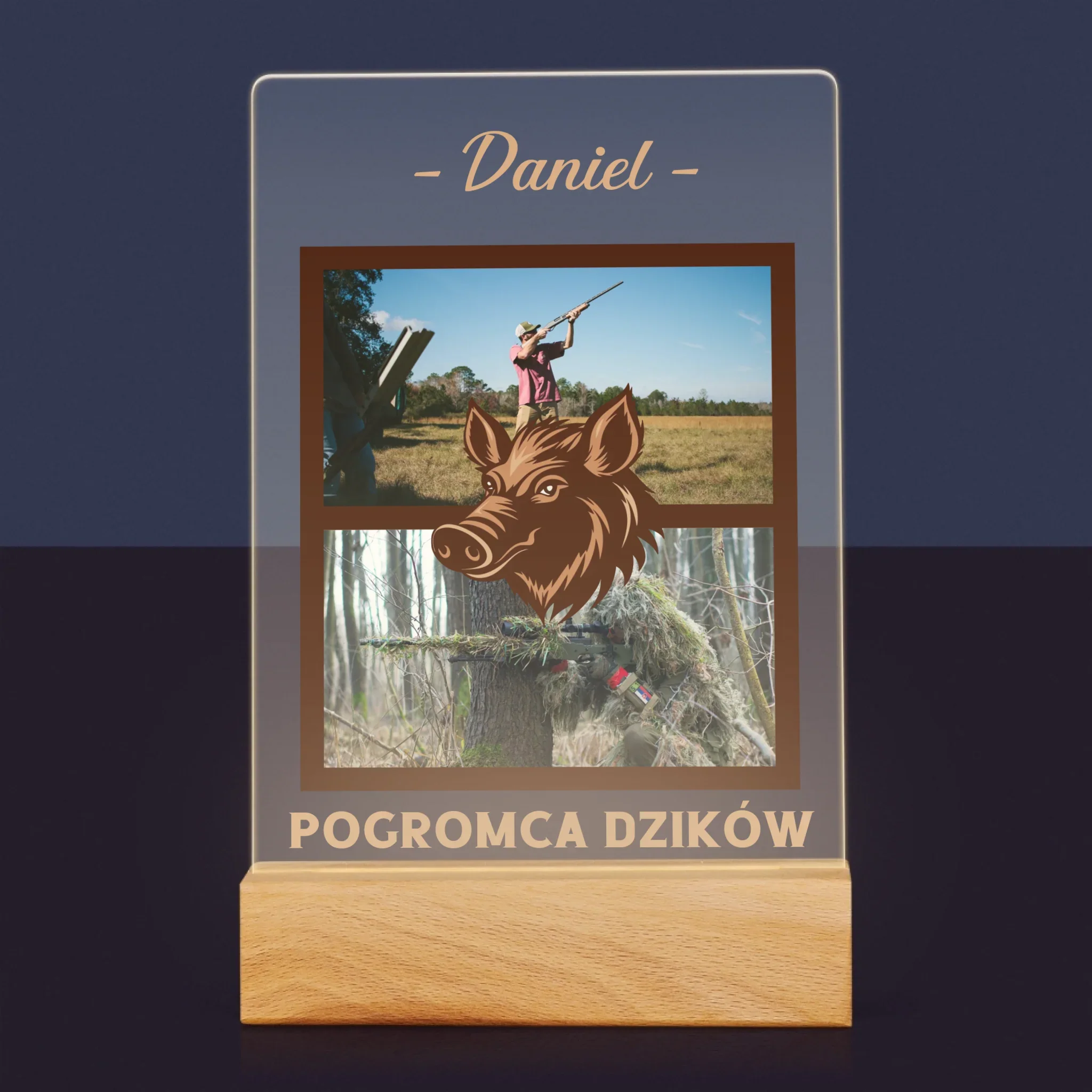 Fotokolaż: Pogromca Dzików - Wydruk Na Szkle Akrylowym - Image 7