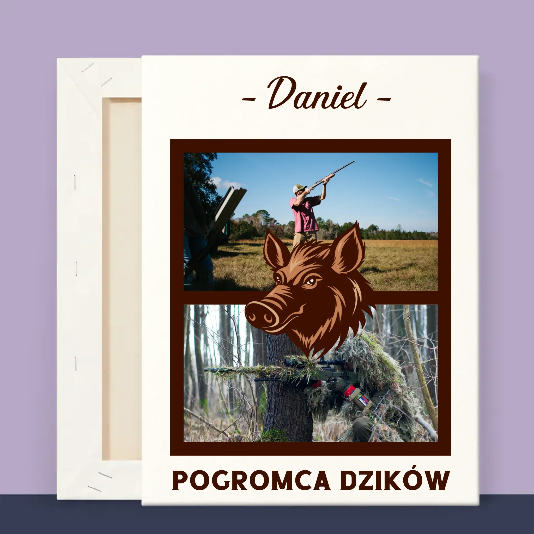 Fotokolaż: Pogromca Dzików - Wydruk Obramowany - Image 12