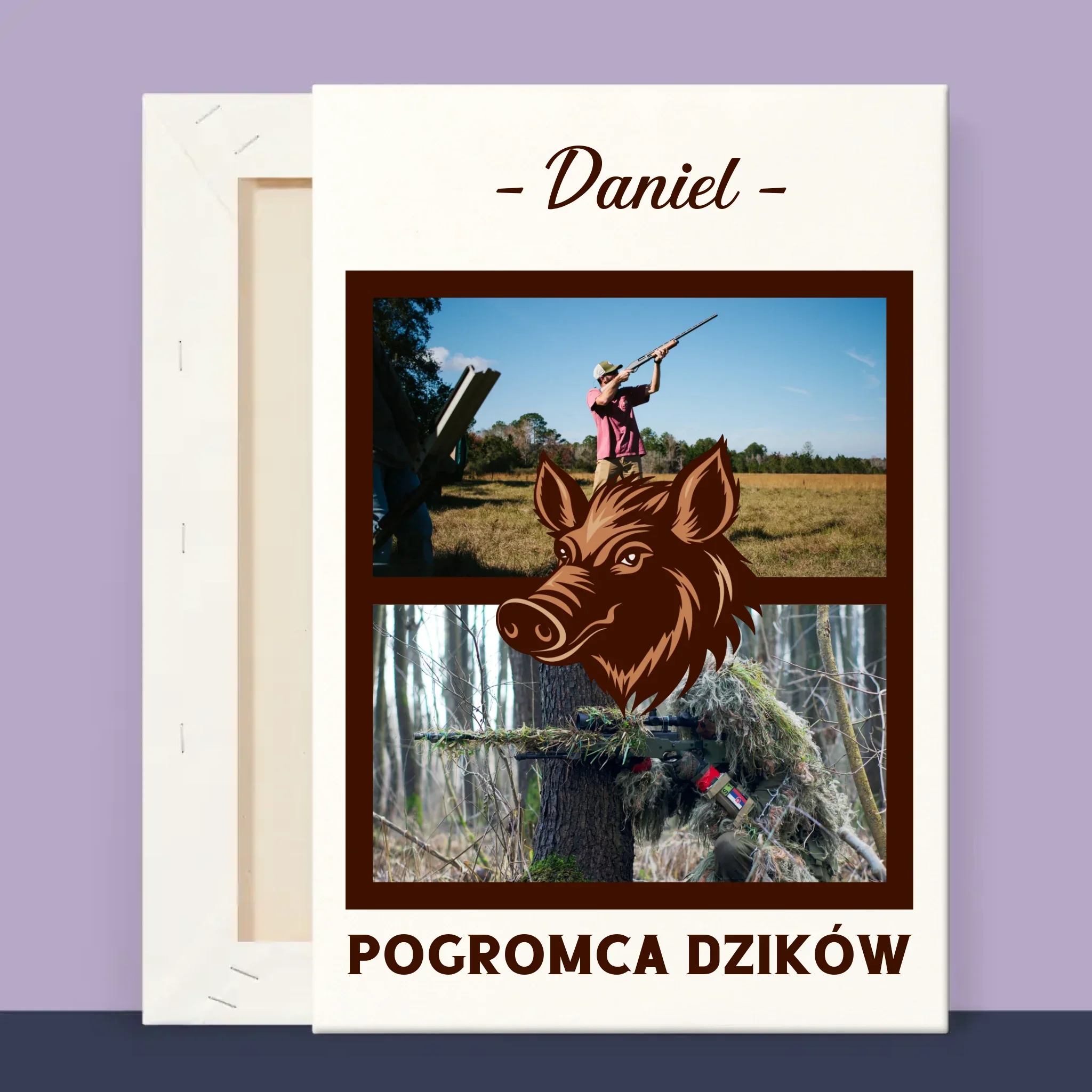 Fotokolaż: Pogromca Dzików - Wydruk Obramowany - Image 13