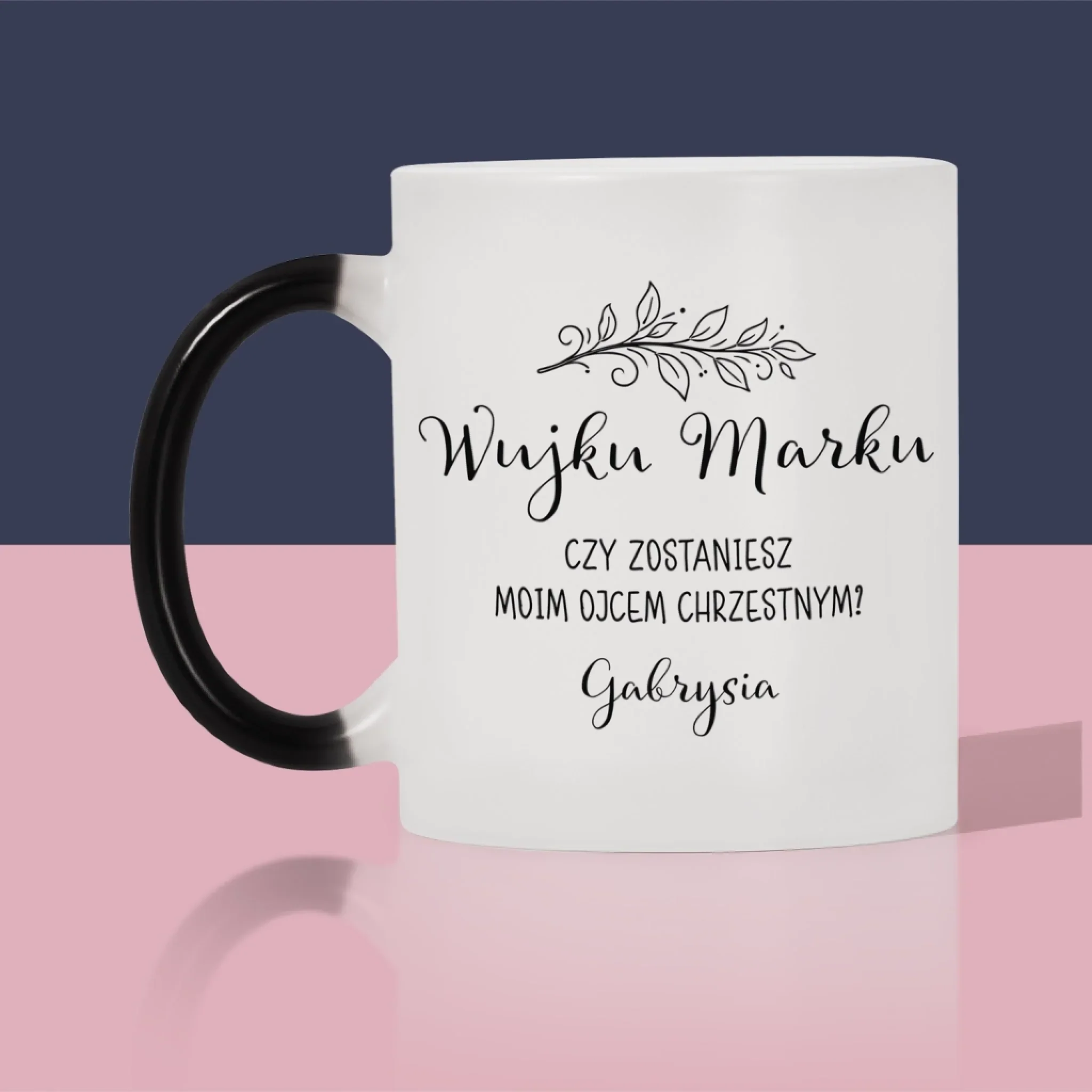 Fotokolaż: Prośba O Bycie Ojcem Chrzestnym - Kubek z Nadrukiem - Image 7