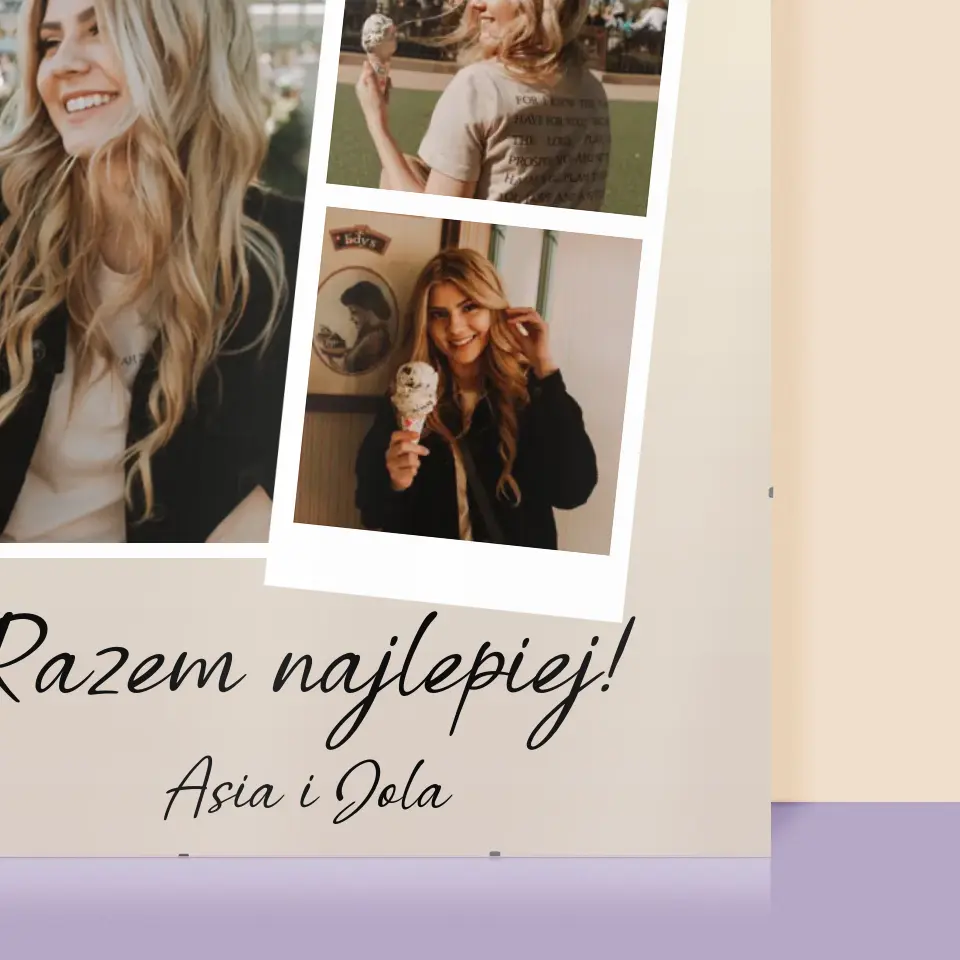 Fotokolaż: Przyjaciółki Razem Najlepiej - Personalizowany Plakat - Image 2