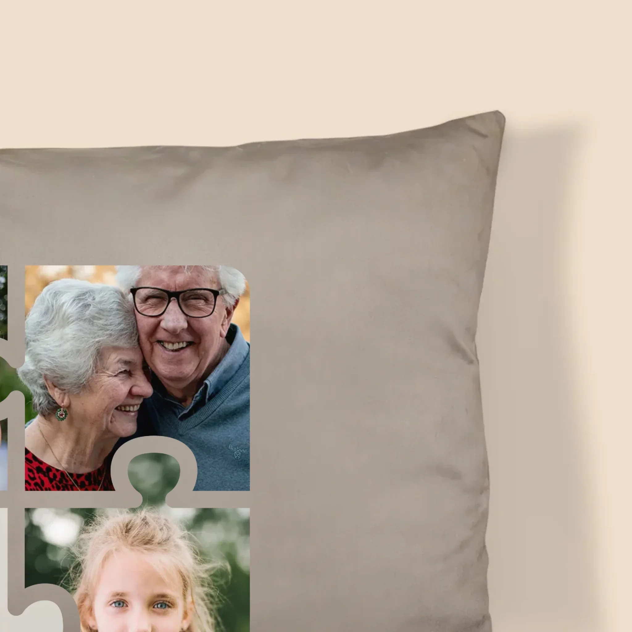 Fotokolaż: Puzzle Zdjęcia Dla Dziadka - Poduszka - Image 2