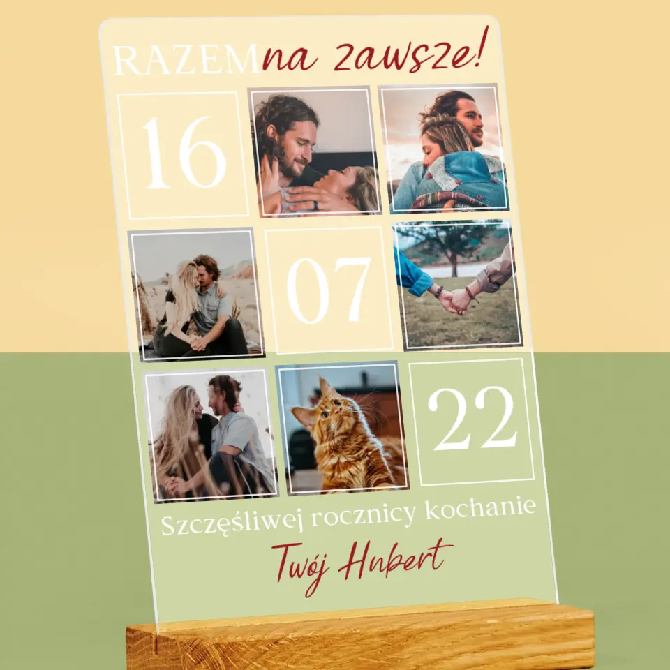 Fotokolaż: Razem Na Zawsze - Wydruk Na Szkle Akrylowym - Image 2