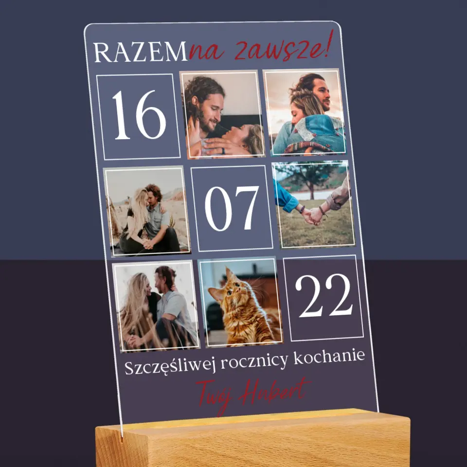 Fotokolaż: Razem Na Zawsze - Wydruk Na Szkle Akrylowym - Image 6