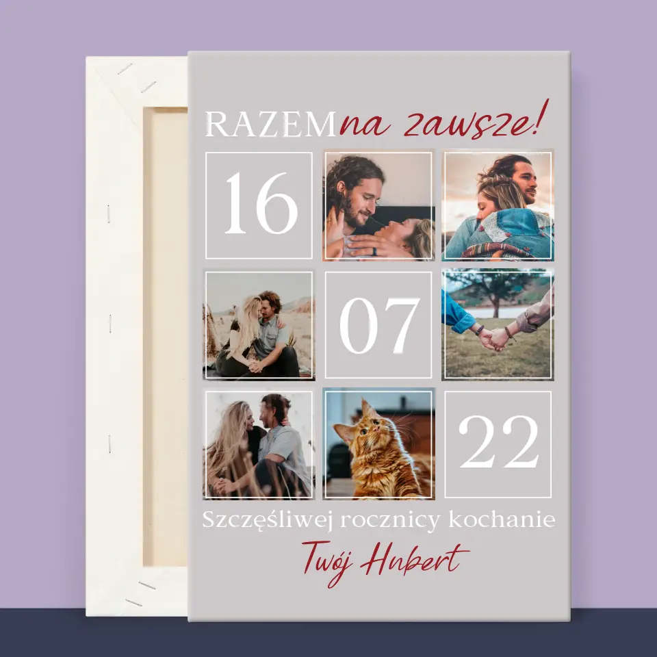 Fotokolaż: Razem Na Zawsze - Wydruk Obramowany - Image 12