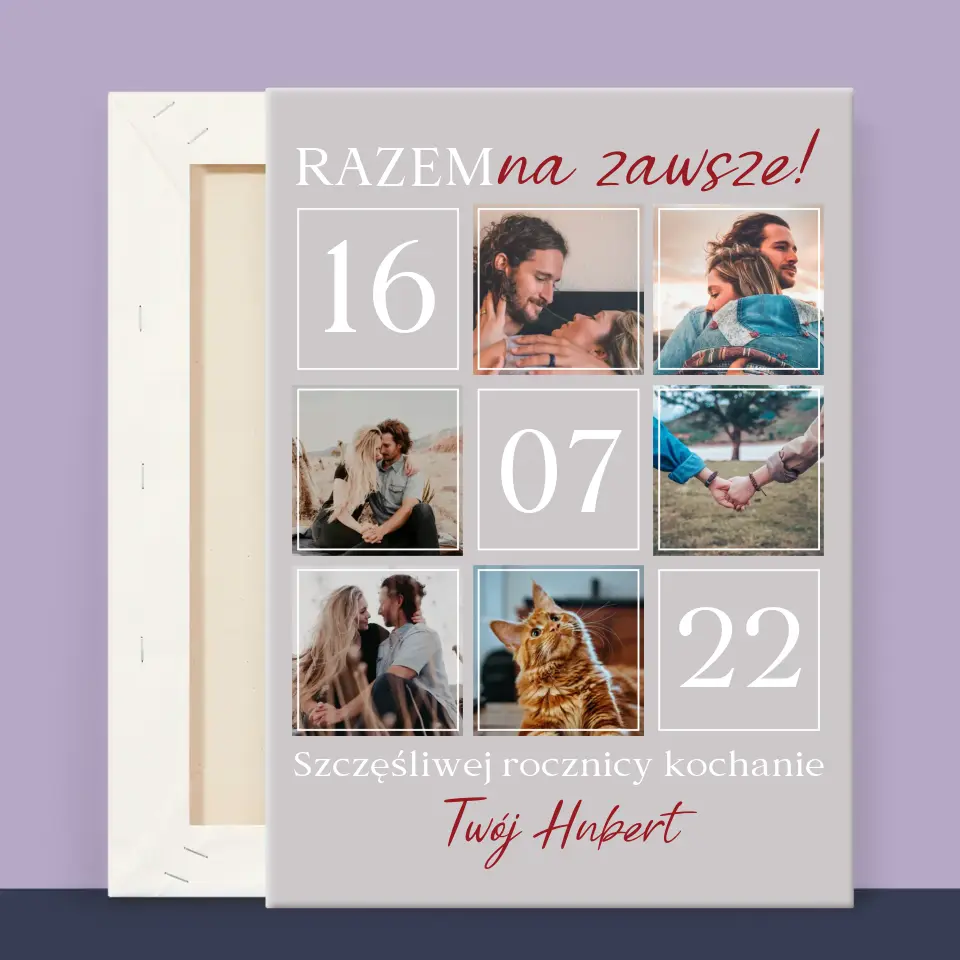 Fotokolaż: Razem Na Zawsze - Wydruk Obramowany - Image 13