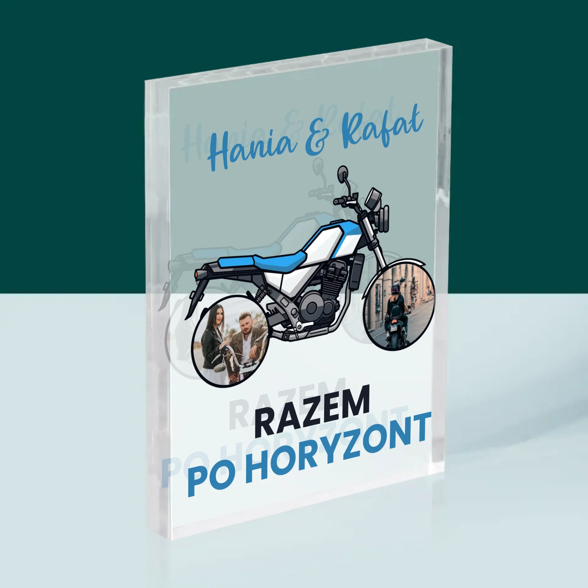 Fotokolaż: Razem Po Horyzont - Blok Akrylowy z Nadrukiem