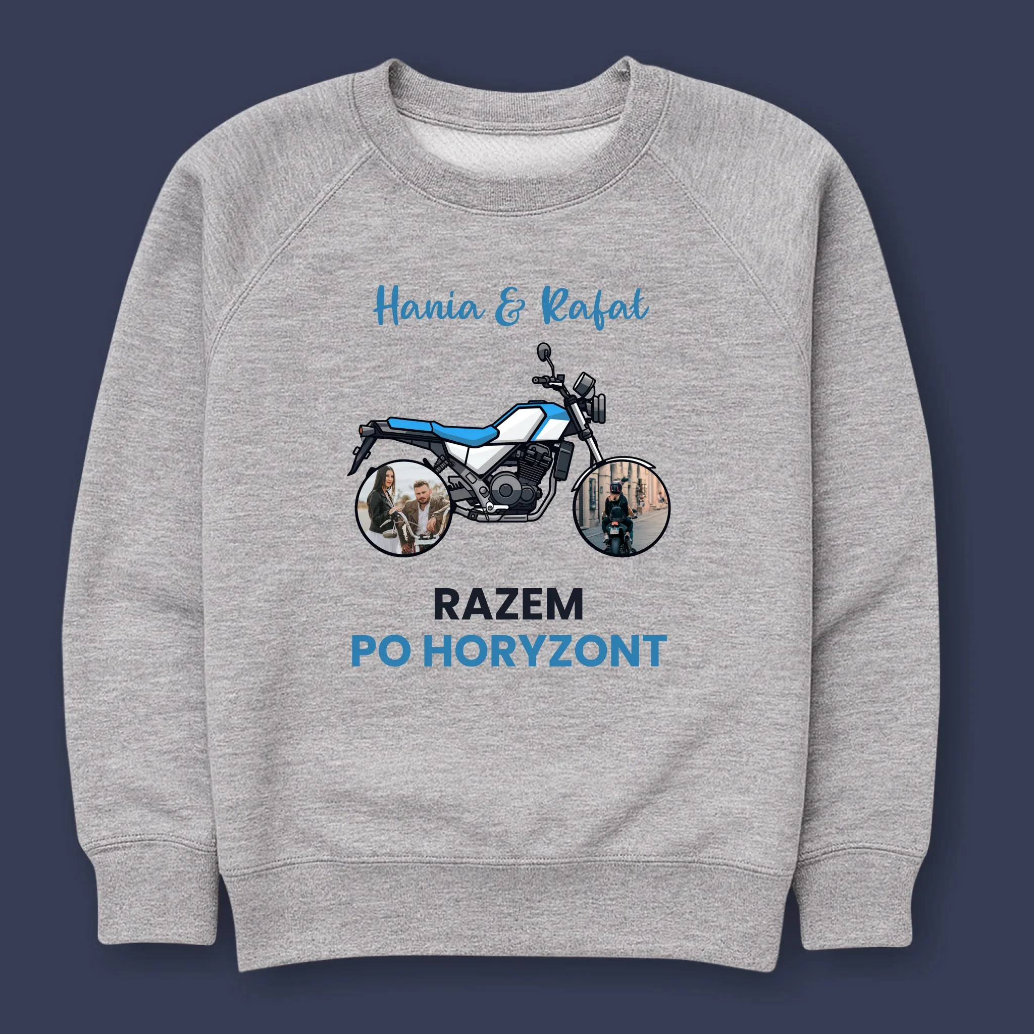Fotokolaż: Razem Po Horyzont - Bluza Męska Z Kapturem - Image 10