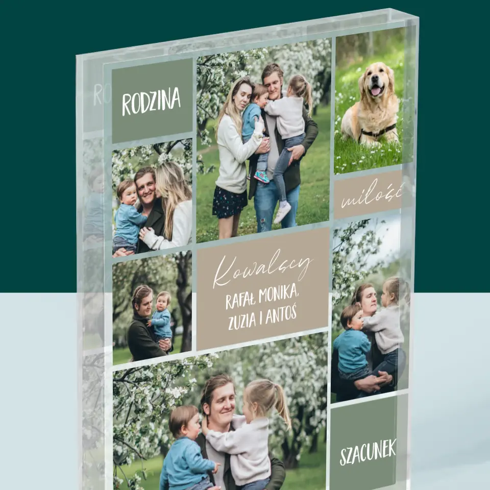 Fotokolaż: Rodzina - Blok Akrylowy z Nadrukiem - Image 2