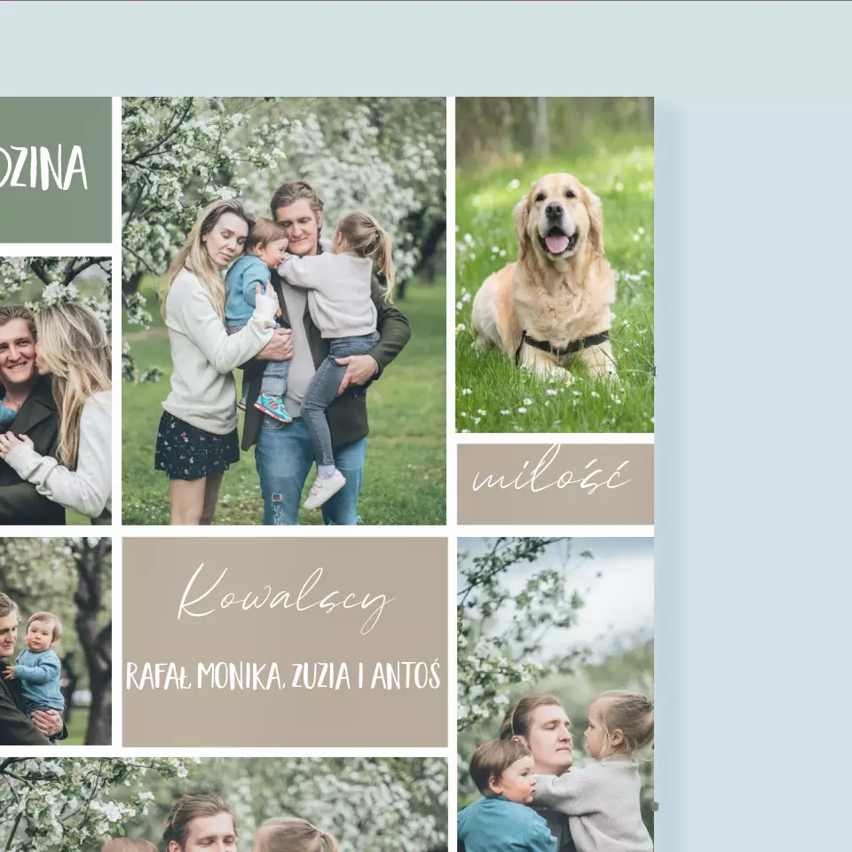 Fotokolaż: Rodzina - Personalizowany Plakat - Image 3
