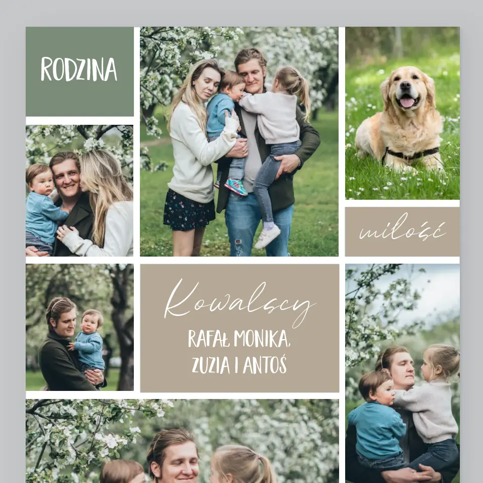 Fotokolaż: Rodzina - Wydruk Obramowany - Image 2