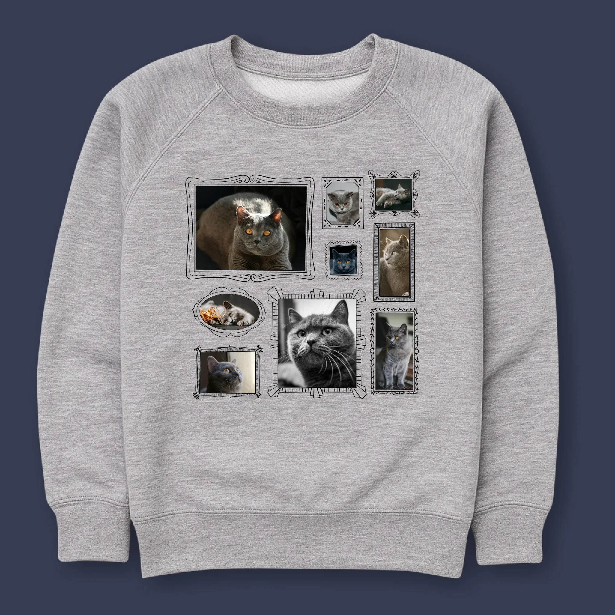 Fotokolaż: Ściana Galerii z Pupilem - Bluza Męska z Kapturem - Image 10