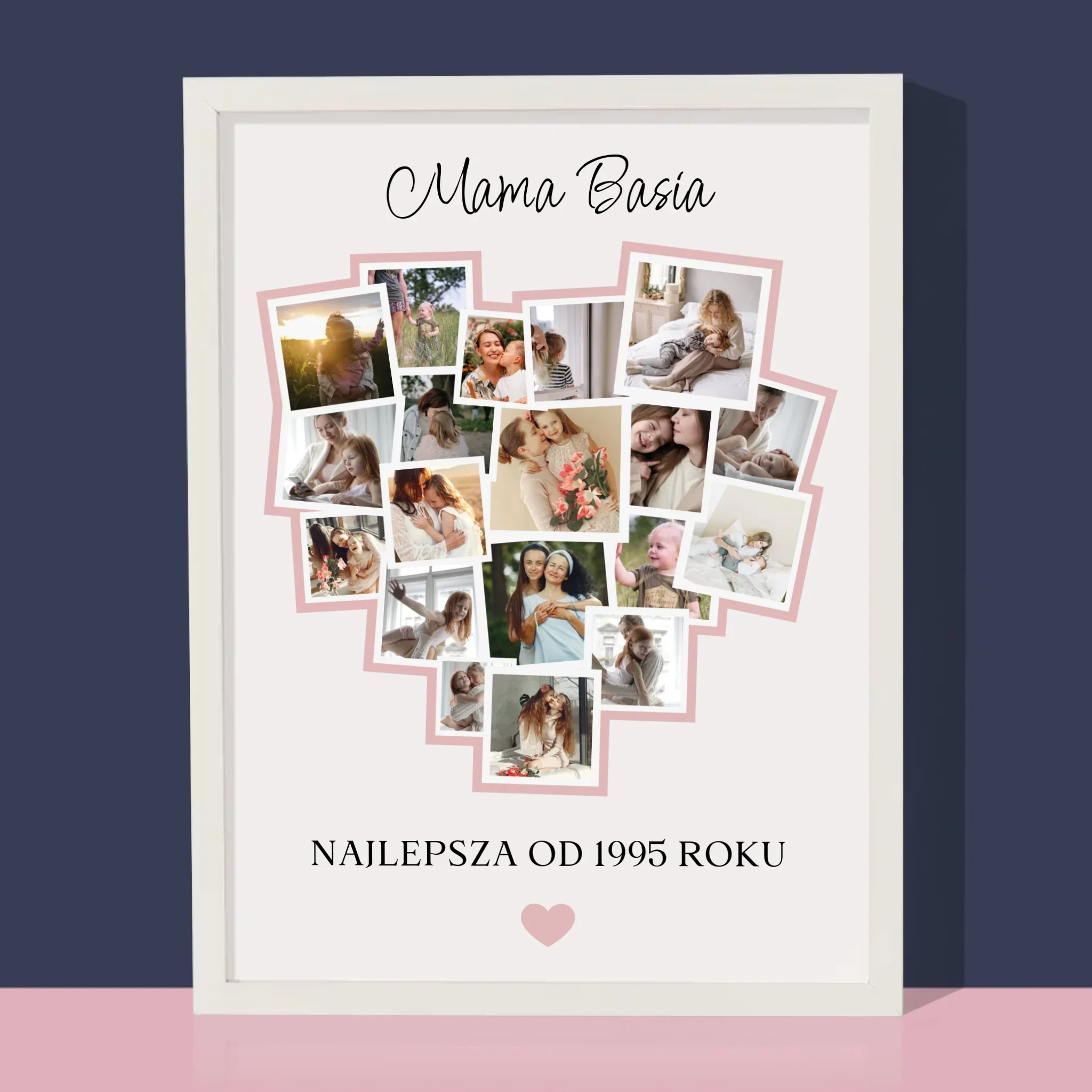 Fotokolaż: Serce Dla Mamy - Wydruk Obramowany - Image 4