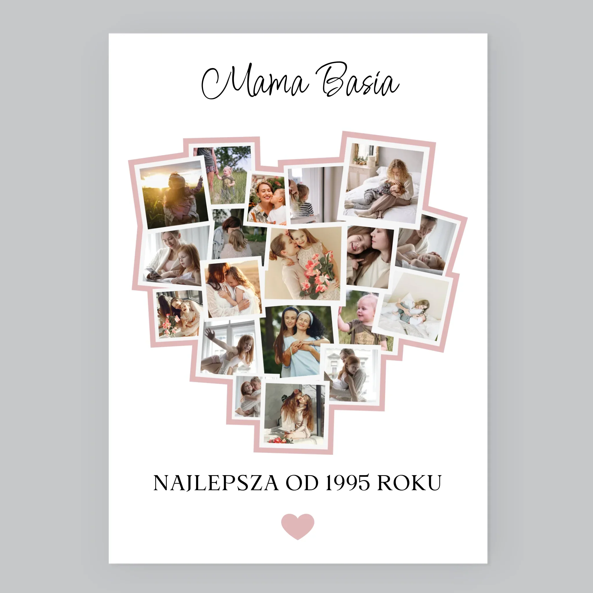 Fotokolaż: Serce Dla Mamy - Wydruk Obramowany - Image 7