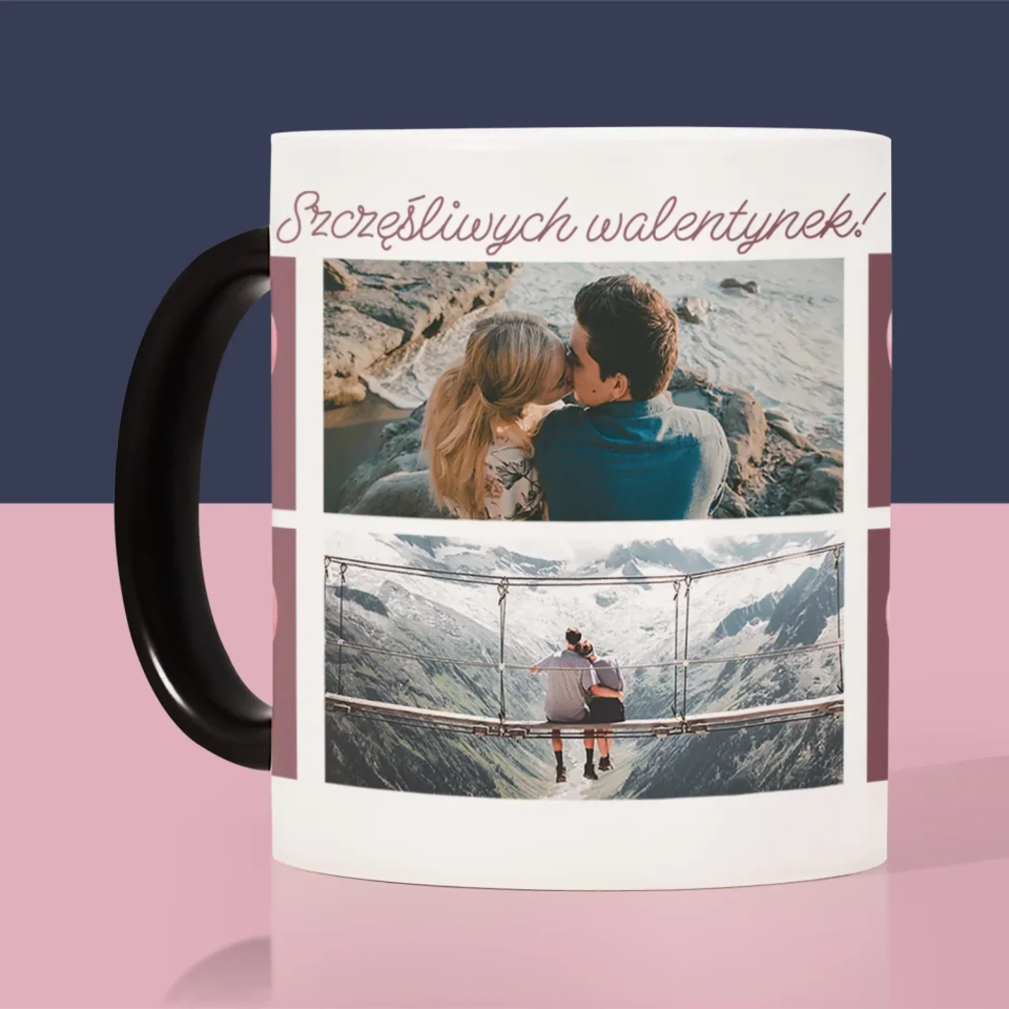 Fotokolaż: Serduszka Love - Kubek z Nadrukiem - Image 7