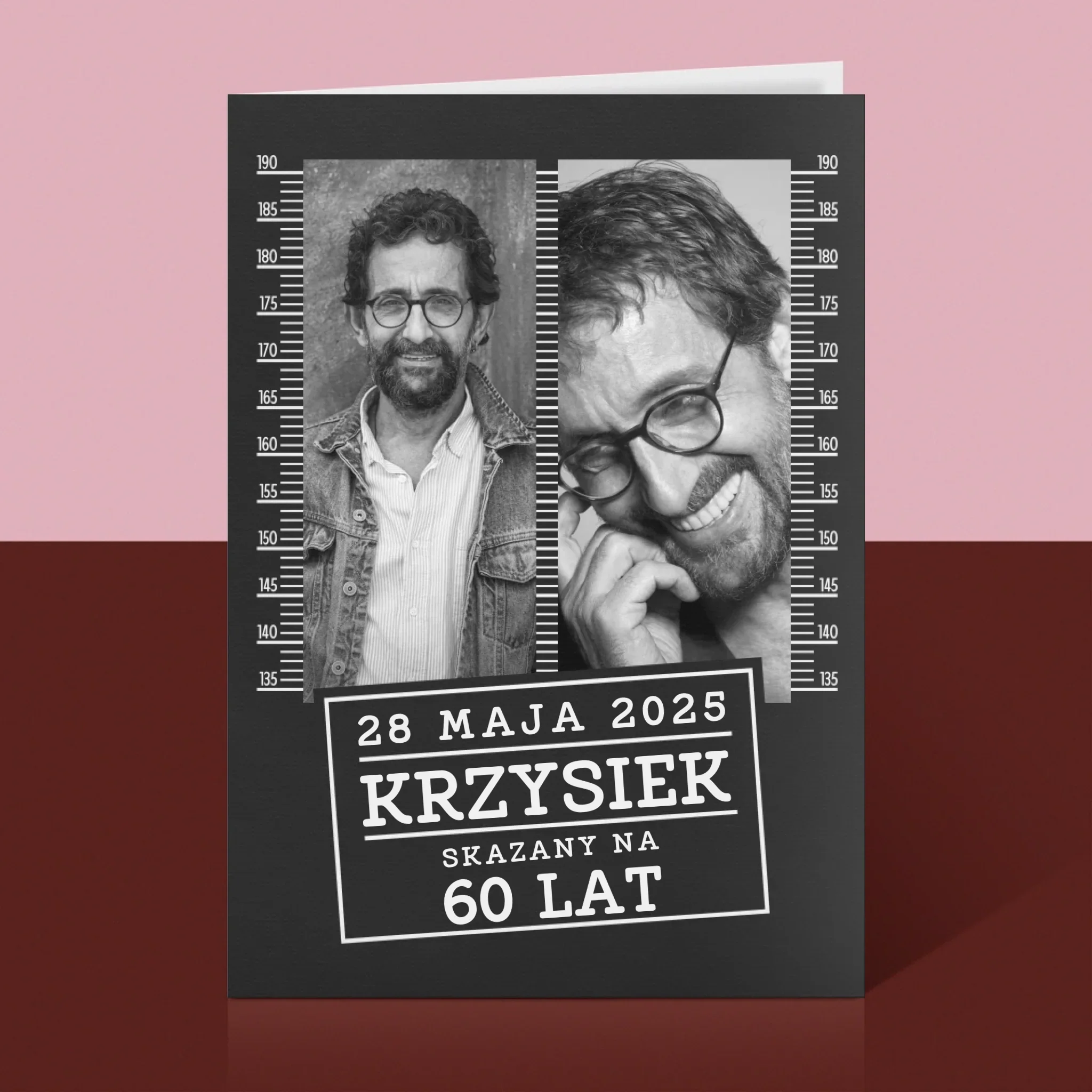 Fotokolaż: Skazany Na 60 Lat - Kartka z Życzeniami