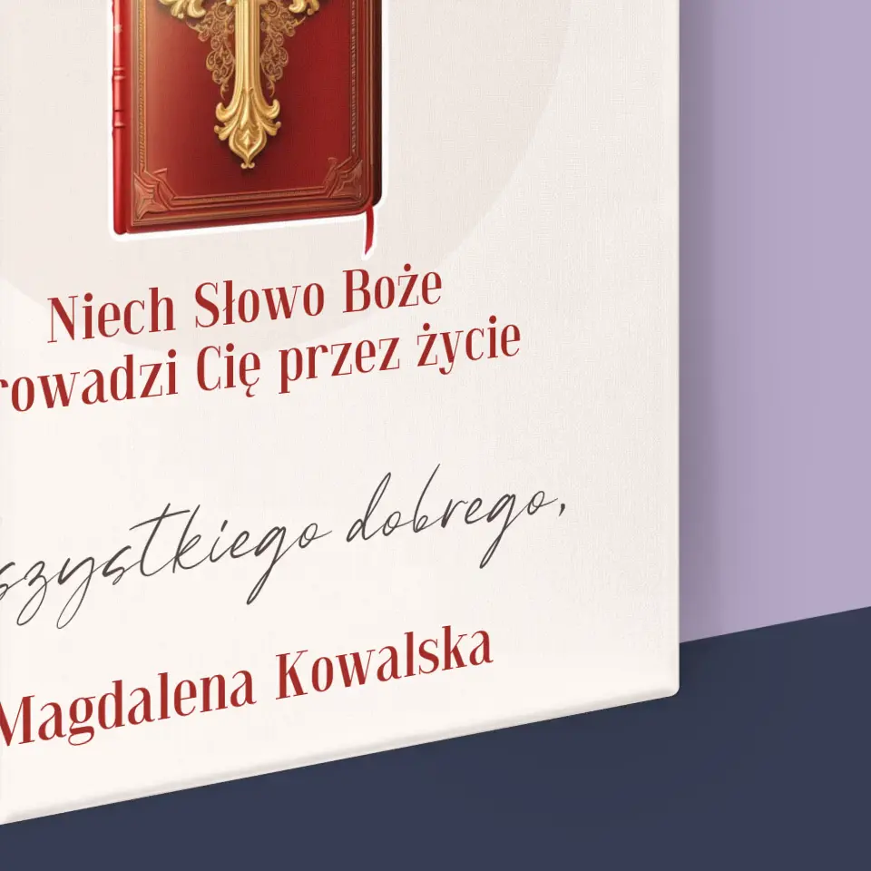 Fotokolaż: Słowo Boże - Wydruk Obramowany - Image 16