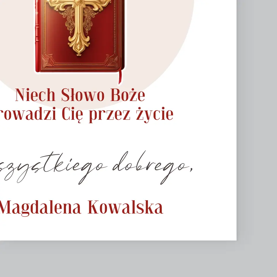 Fotokolaż: Słowo Boże - Wydruk Obramowany - Image 4