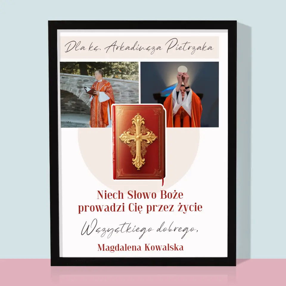 Fotokolaż: Słowo Boże - Wydruk Obramowany - Image 5