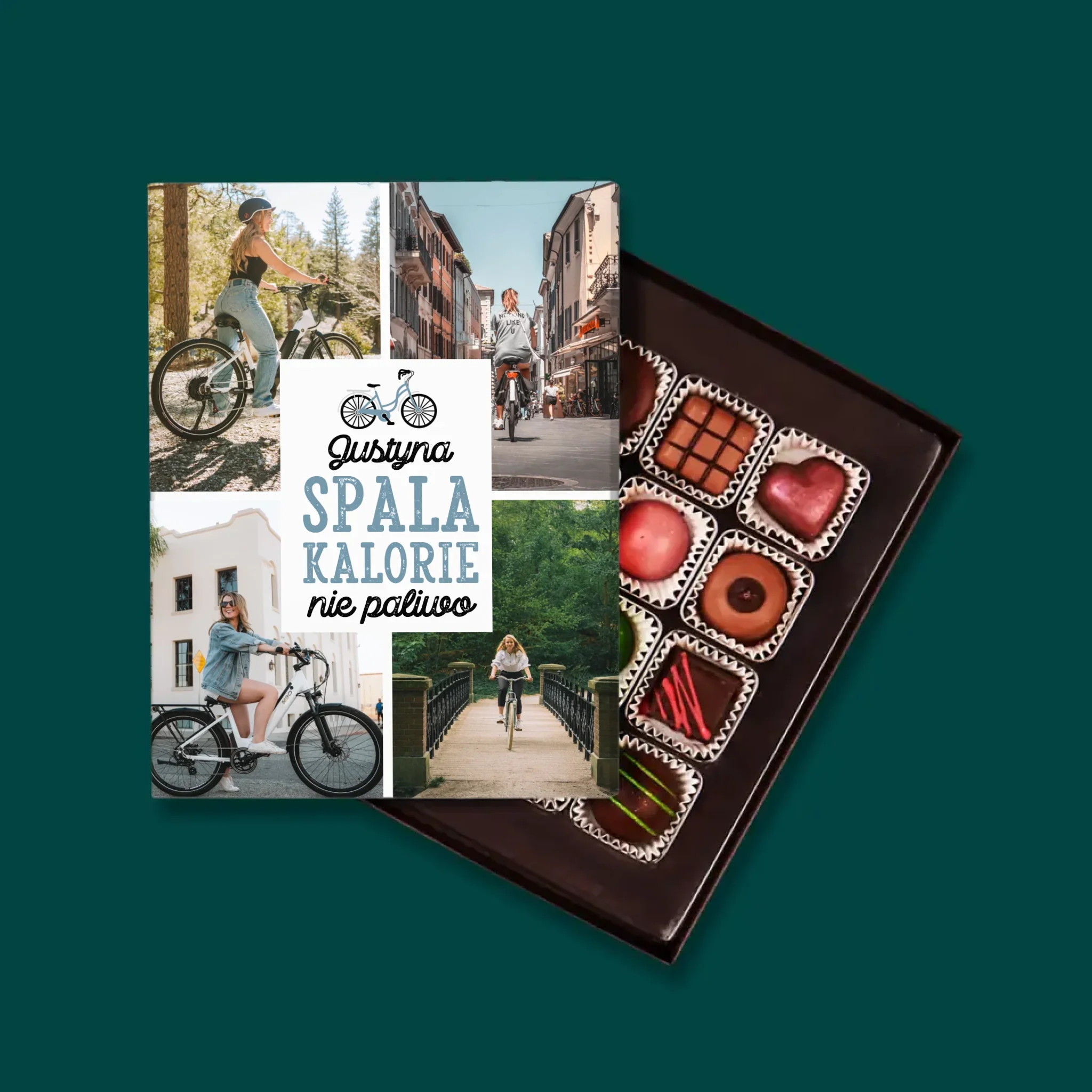 Fotokolaż: Spala Kalorie, Nie Paliwo - Personalizowane Praliny
