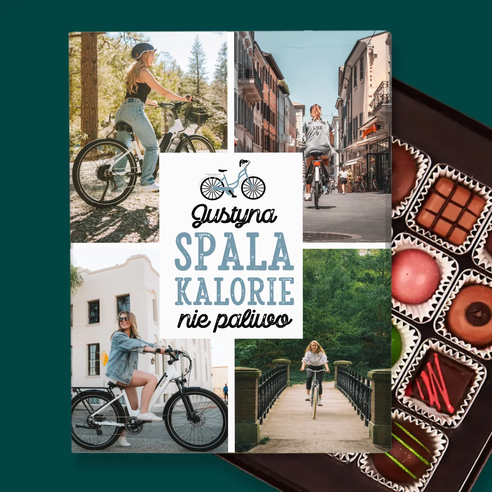 Fotokolaż: Spala Kalorie, Nie Paliwo - Personalizowane Praliny - Image 2